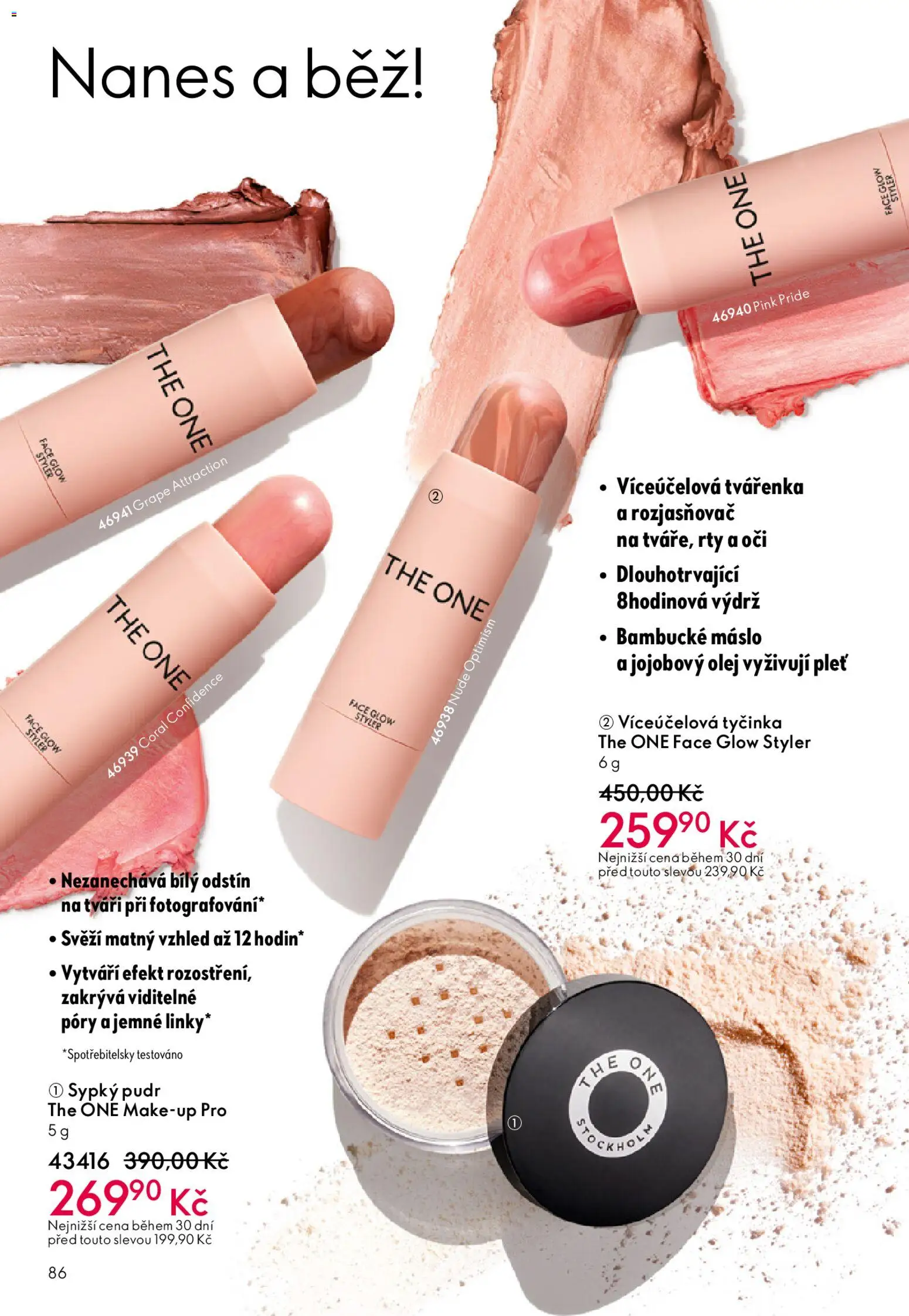 Oriflame katalog č. 05/2026 od 25.03.2026 | Strana: 86 | Produkty: Makeup, Olej, Tvářenka, Rozjasňovač
