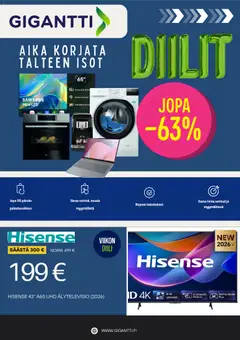 Gigantti-mainoslehti voimassa 19/10/2026 alkaen