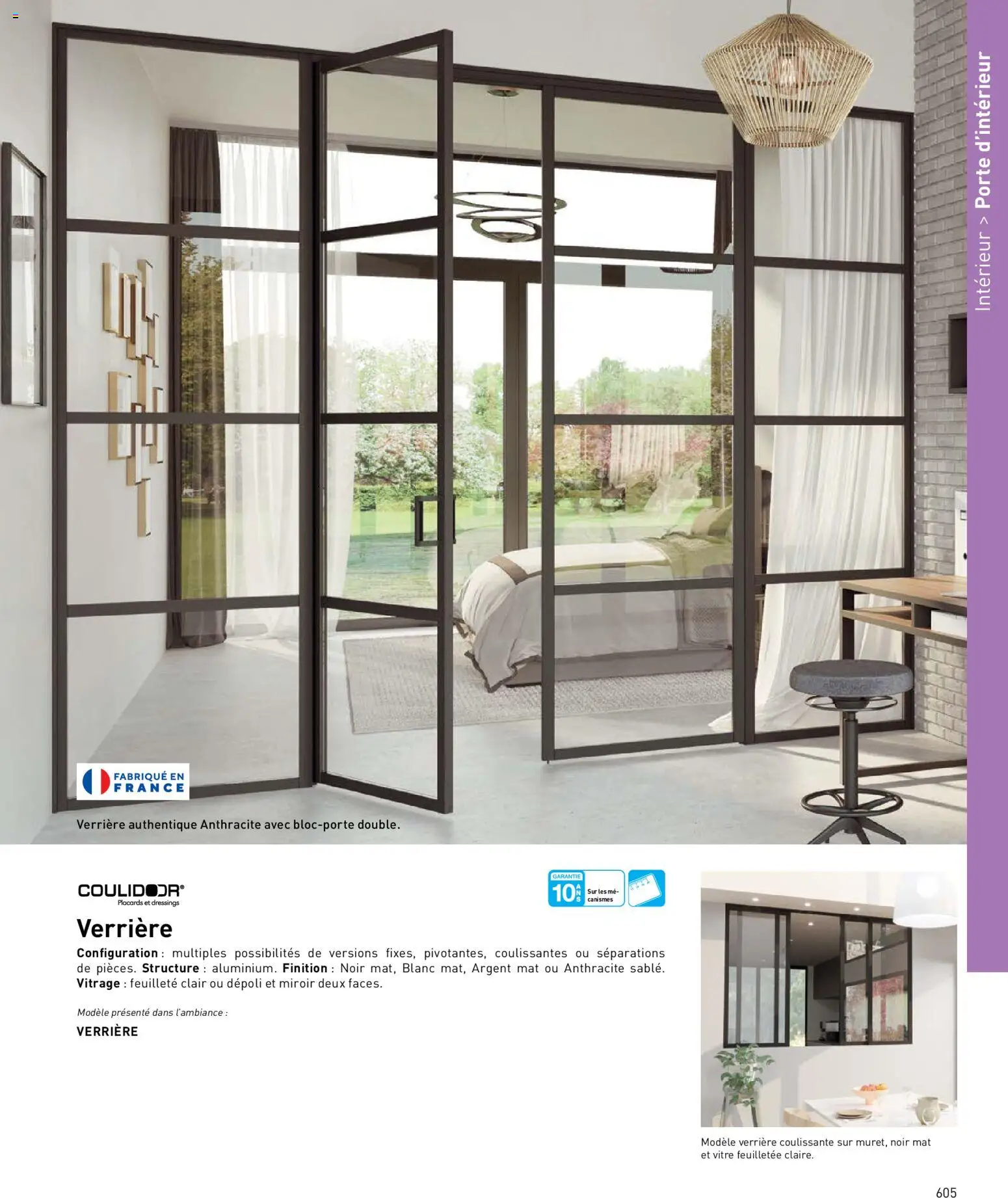 {H1} | Page: 605 | Produits: Verrière, Porte, Miroir