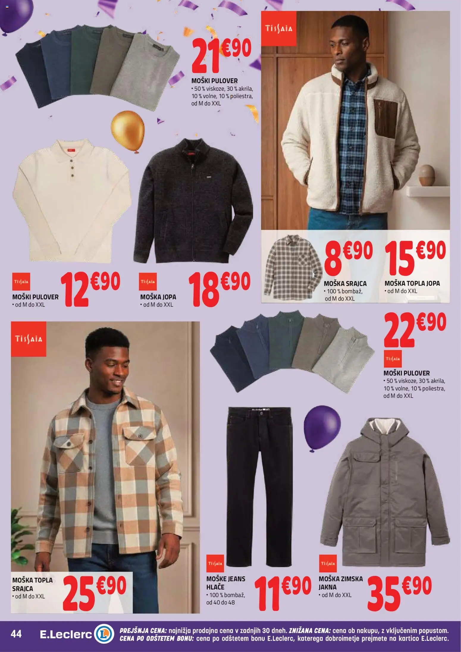 Novi E.leclerc katalog ponudbe – veljaven od 21.10.2026 | Stran: 4 | Izdelki: Srajca, Pulover, Jakna, Hlace