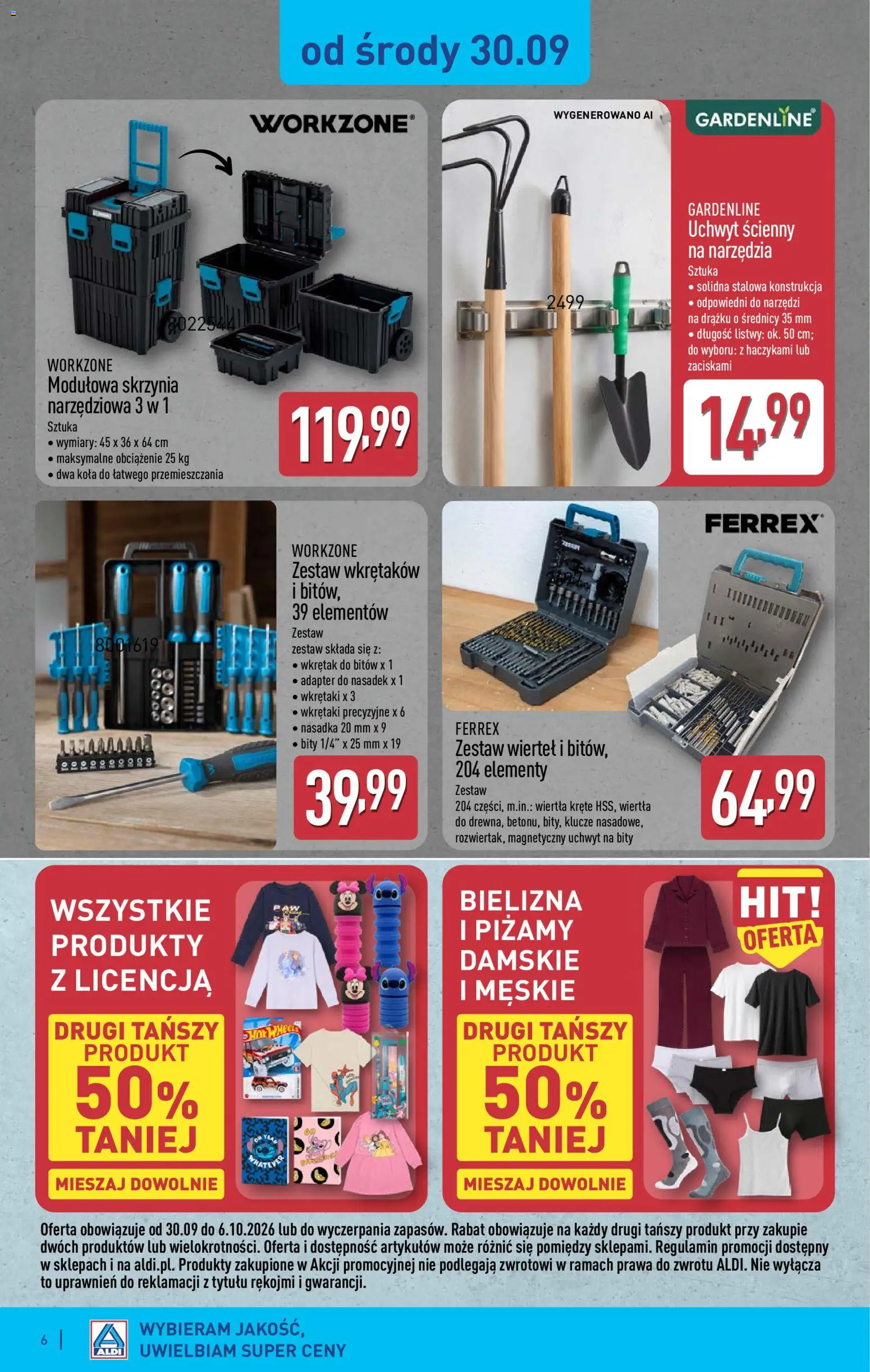 Aldi Polsko leták - Ostatnie sztuki w wybranych sklepach od 30.09.2026 | Strana: 6 | Produkty: Adaptér, Kola