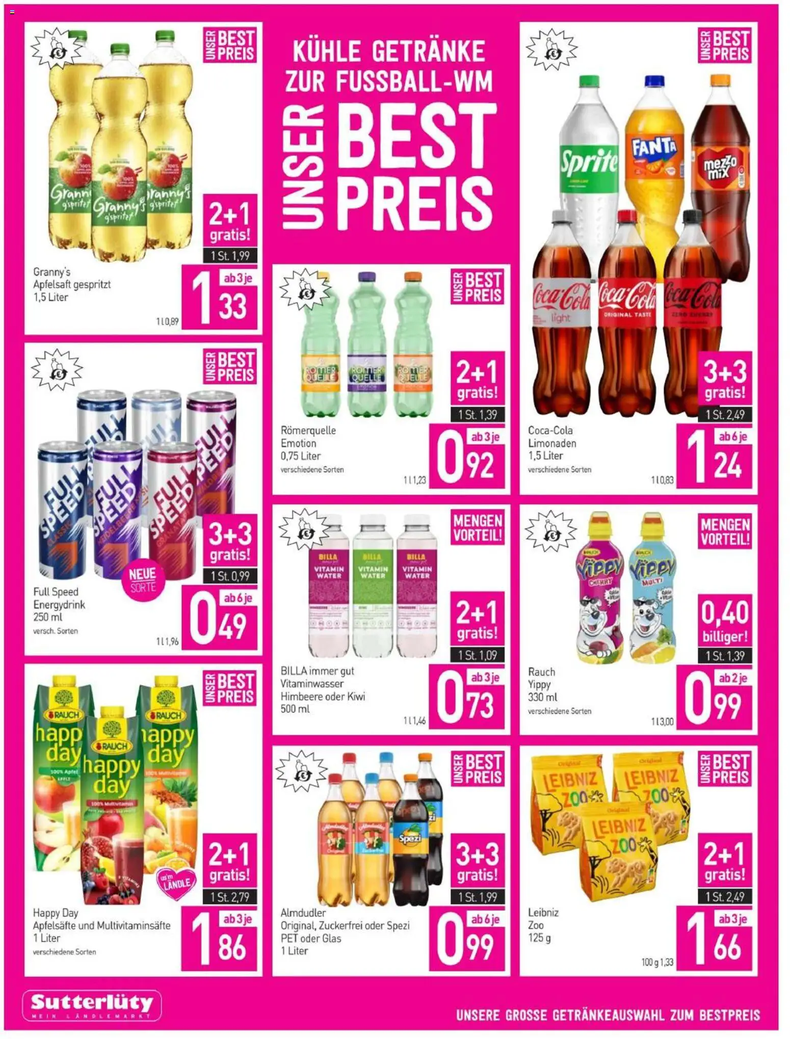 Sutterlüty Flugblatt gültig ab 18.06.2026 | Seite: 12 | Produkte: Kiwi, Zucker, Himbeere, Planche de surf