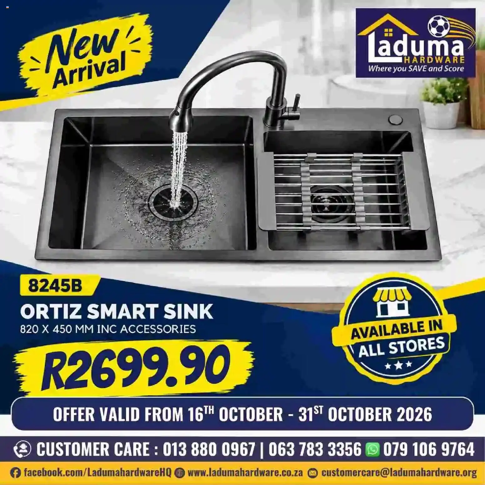 New Laduma Hardware catalogue – valid from 16/10/2026 | Page: 1 | Products: Sink