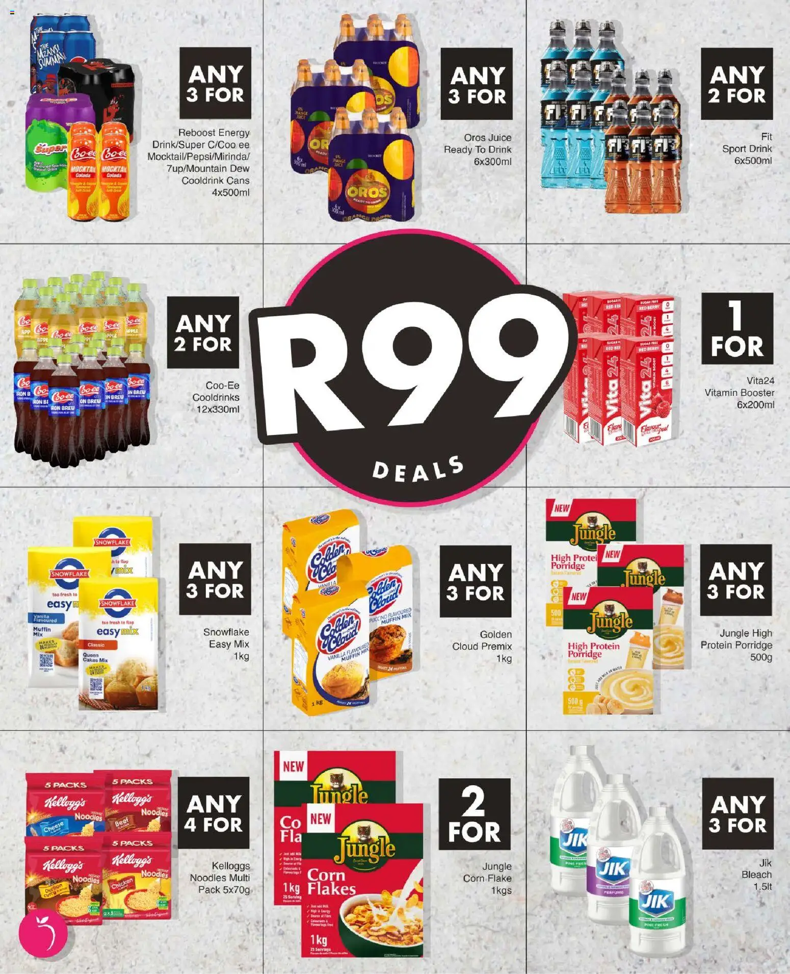 New Save catalogue – valid from 27/08/2026 | Page: 16 | Products: Corn, Porridge, Chicken, Flakes