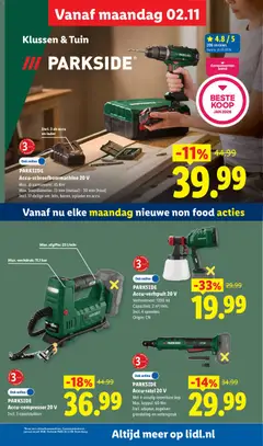 PARKSIDE Accu-compressor 20 V, Incl. 3 opzetstukken - Voorbeeld van een folder van Lidl, geldig van 02-11-2026 | Pagina: 22