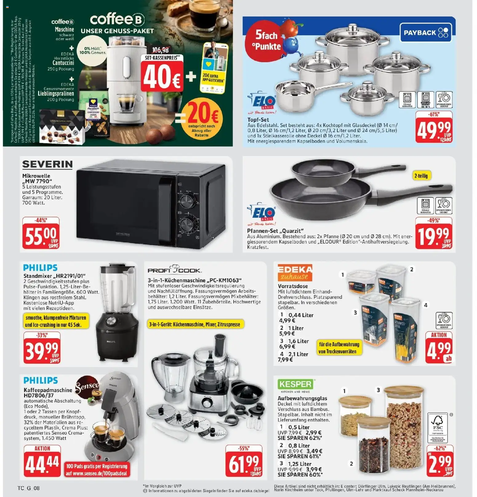 Marktkauf Prospekt Kirchheim (ab 31.08.2026) » Angebote online | Seite: 40 | Produkte: Philips, Mikrowelle, Senseo