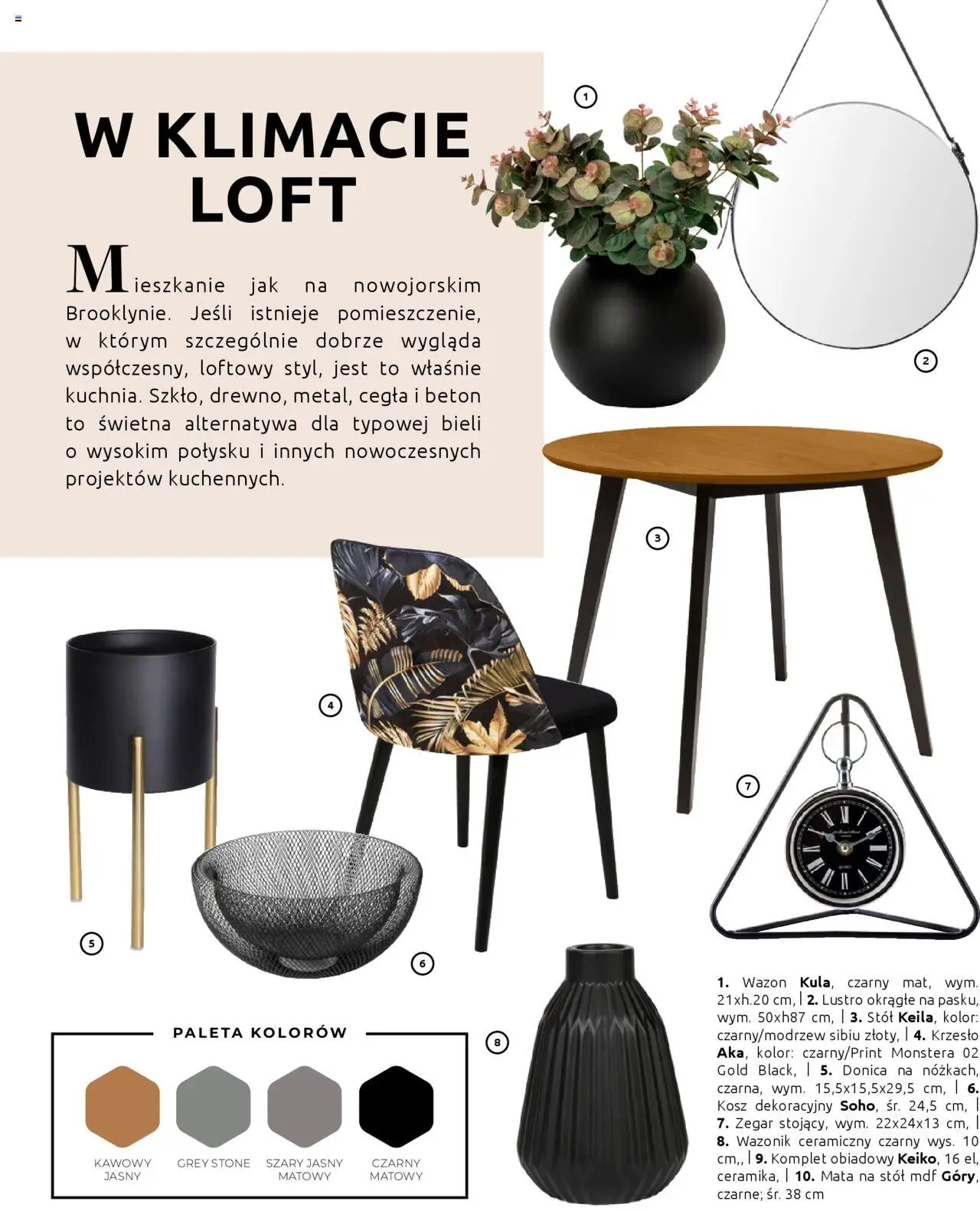 Black Red White Gazetka - Kuchni na wymiar od 30.05.2023 | Strona: 34 | Produkty: Zegar, Stół, Krzesło, Wazon