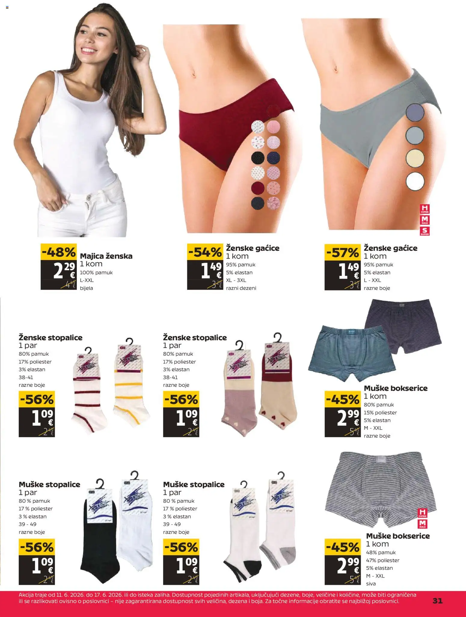 Tommy katalog | vrijedi od 11.06.2026 | Stranica: 31 | Proizvodi: Majica, Gaćice, Bokserice