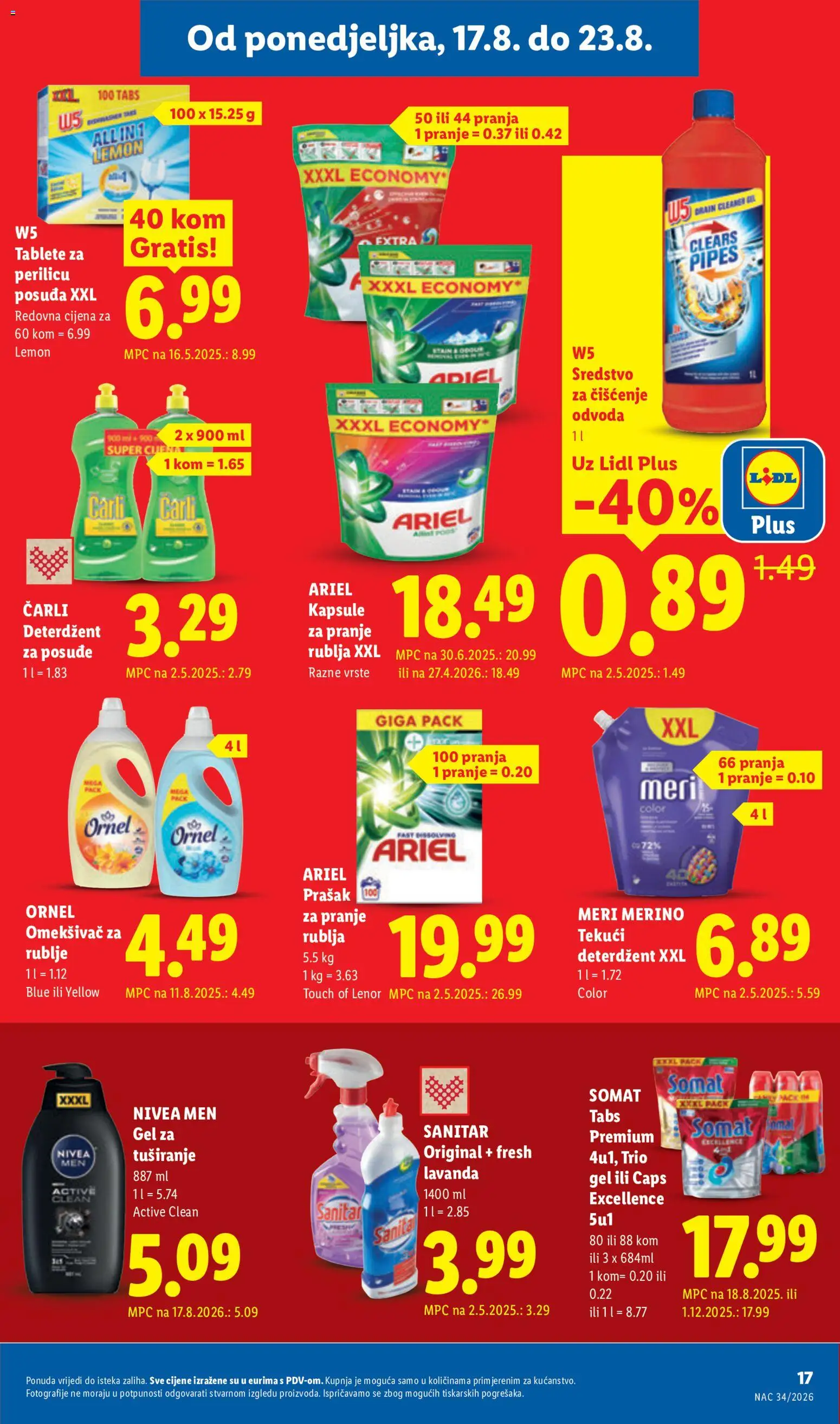 Lidl katalog | vrijedi od 17.08.2026 | Stranica: 17