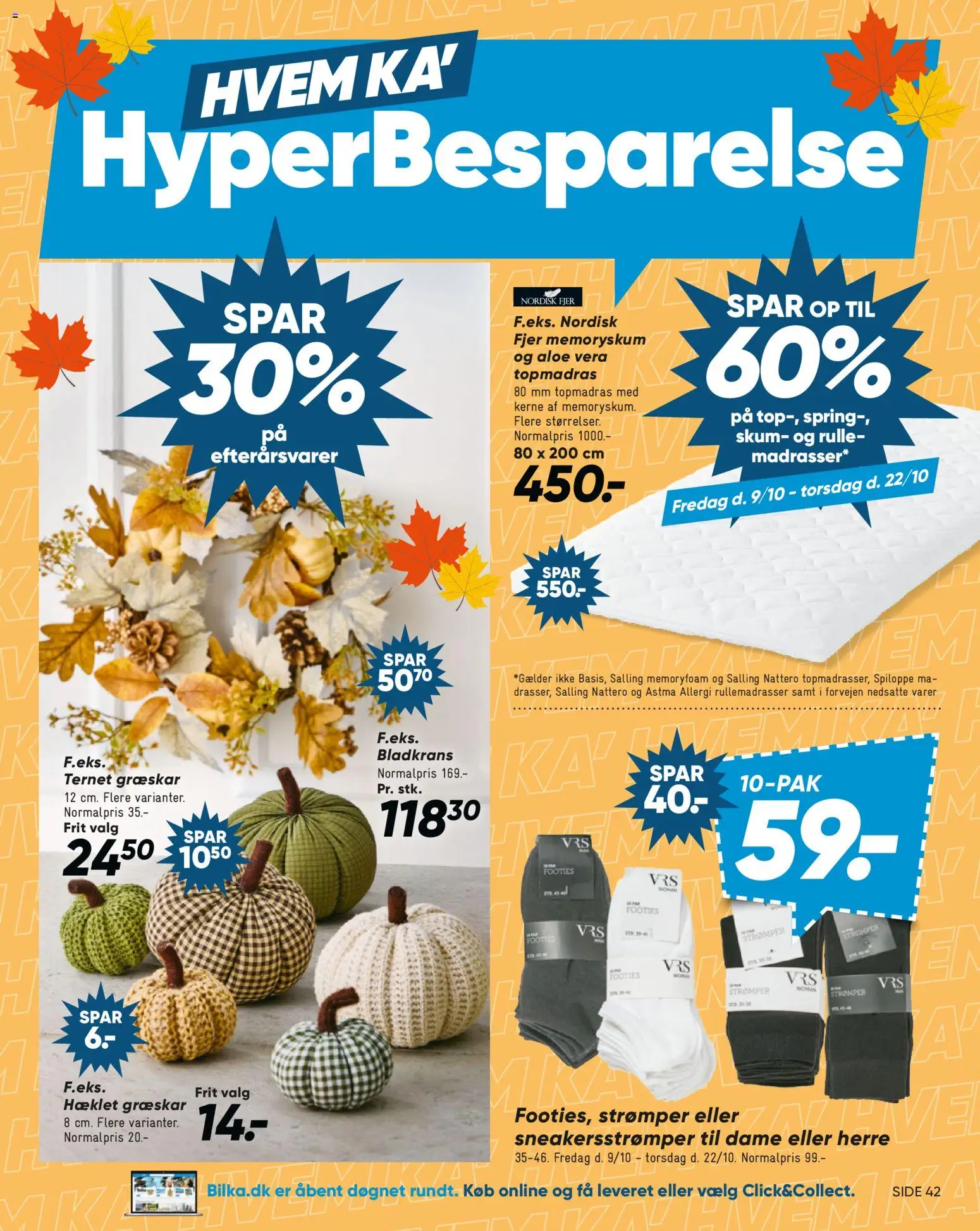Bilka tilbudsavis – gyldig fra 16/10/2026 | Side: 3 | Produkter: Græskar, Strømper, Aloe Vera