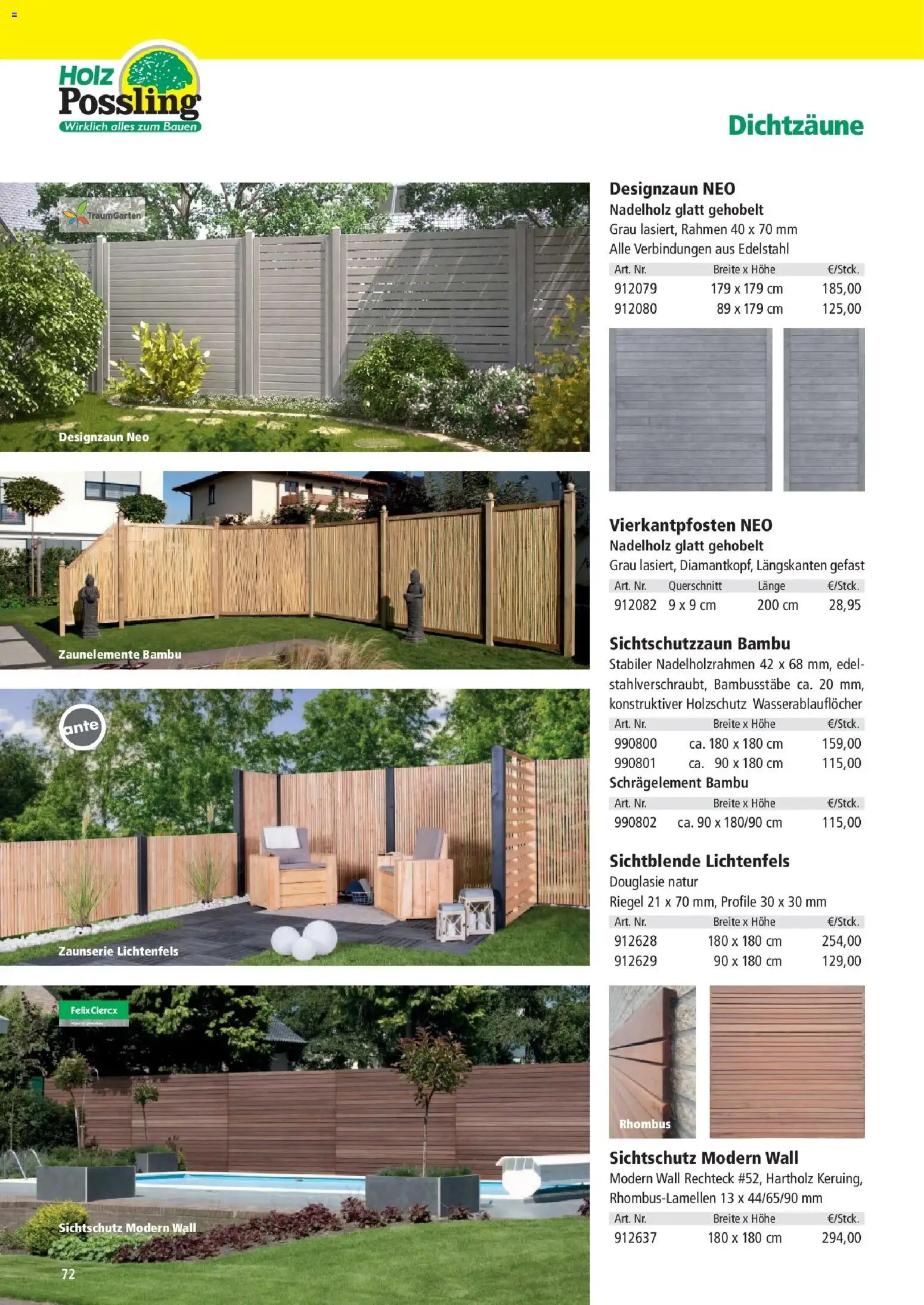 Angebote - Holz Possling: dig. Flyer | Holz-Bau-Katalog | Mai – gültig ab 03.05.2025 | Seite: 72