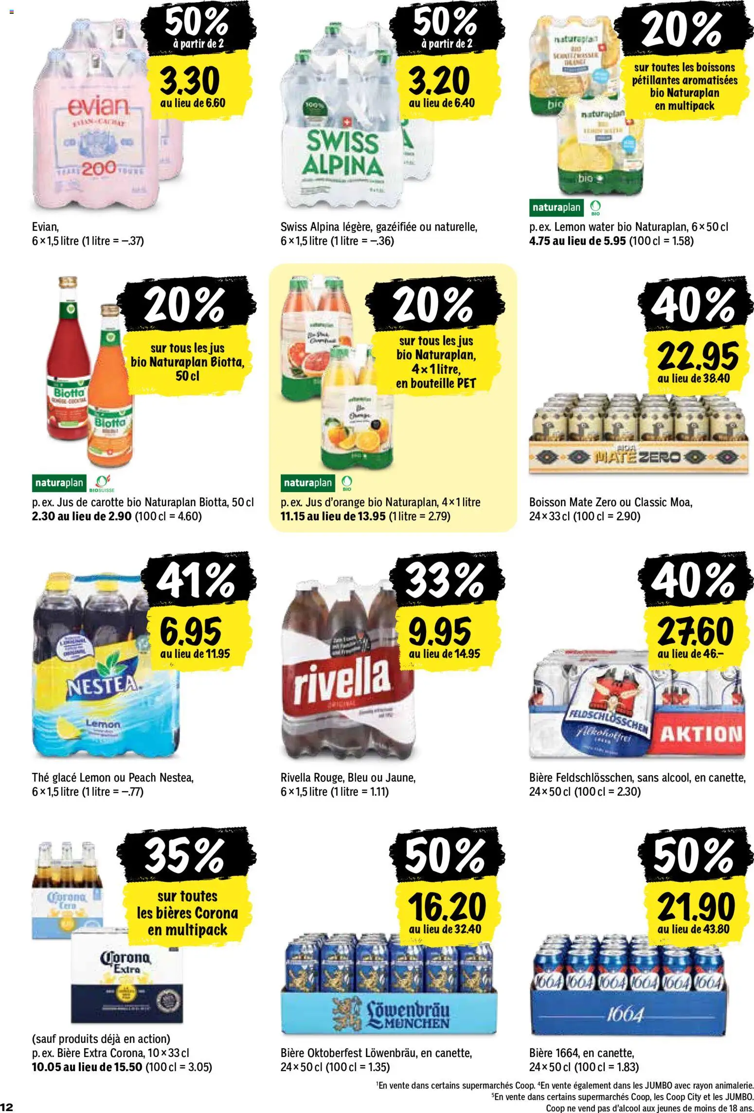 Coop aktionen FR – gültig ab 10.09.2026 | Seite: 12 | Produkte: Corona Extra, Glace