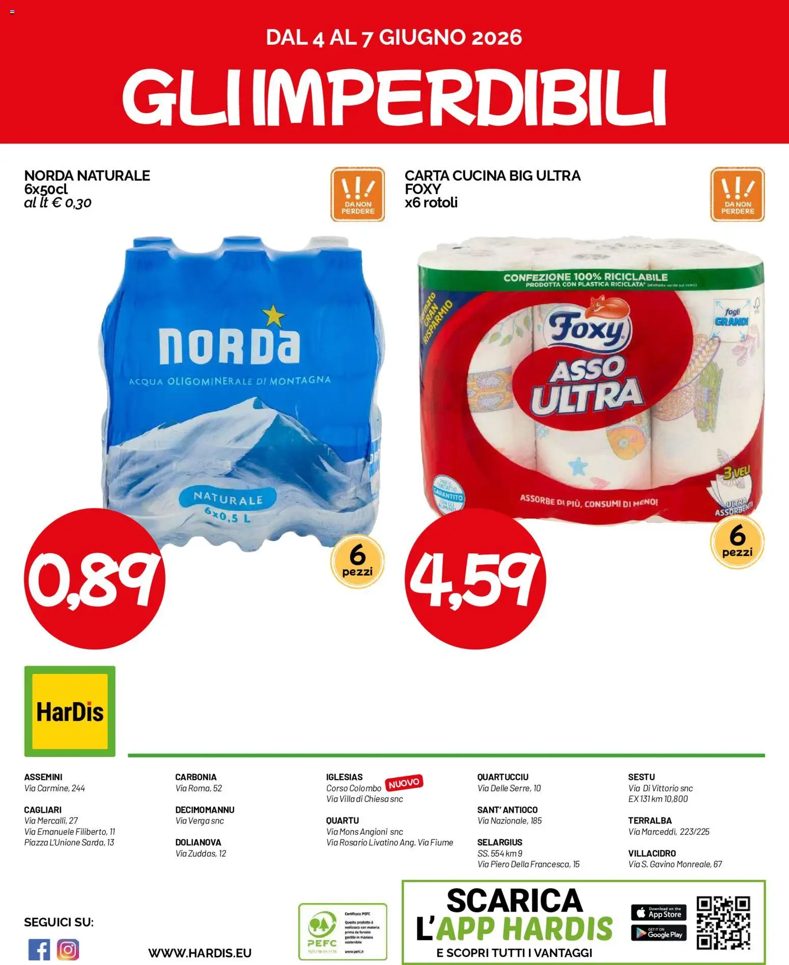 Volantino HarDis del 28.05.2026 | Pagina: 16 | Prodotti: Acqua, The