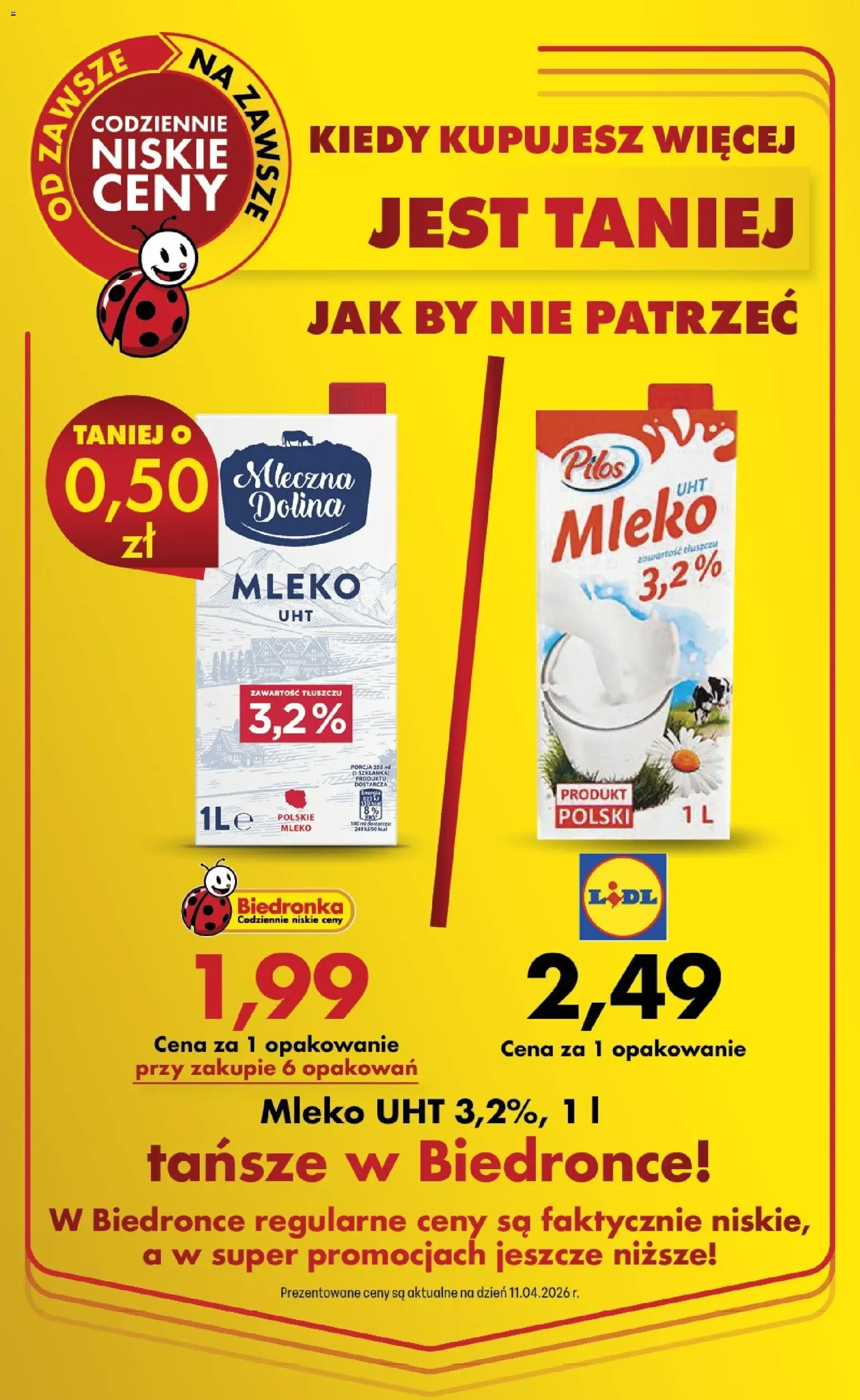 Biedronka Polsko leták od 13.04.2026 | Strana: 2 | Produkty: Mléko