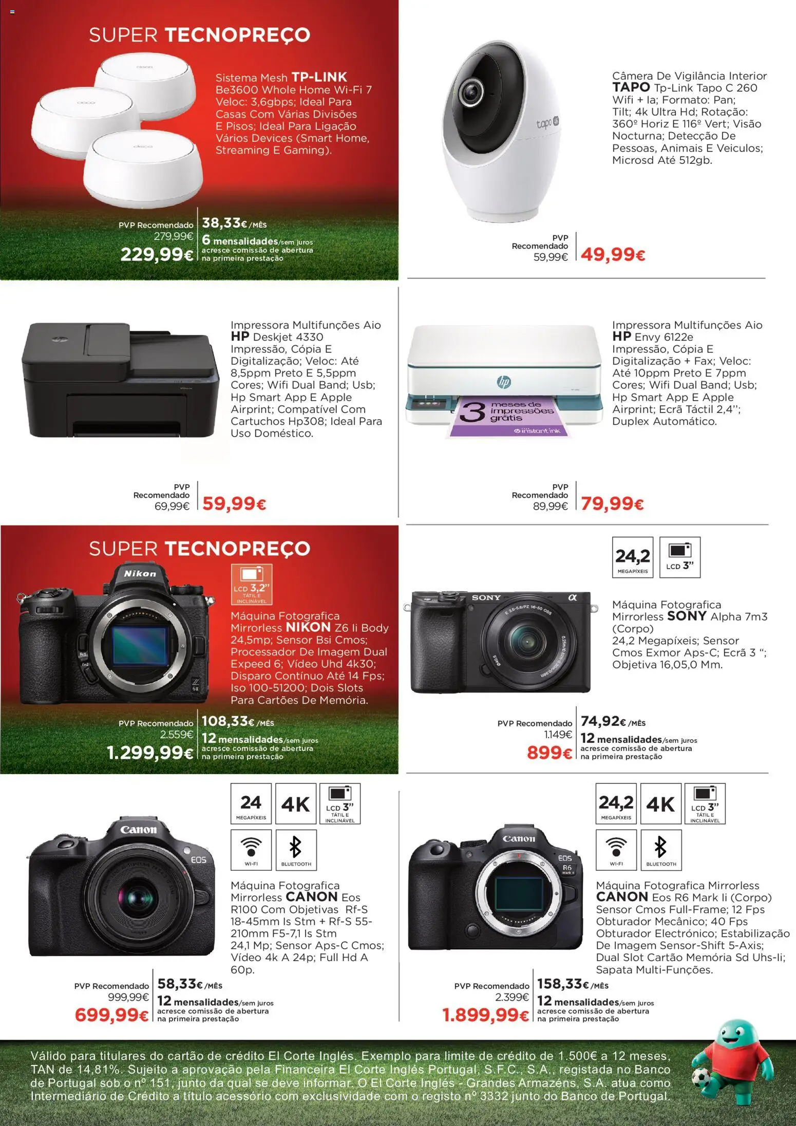 El Corte Ingles folheto │ válido de 25/06/2026 | Página: 9 | Produtos: Vídeo, Câmera, Banco, Máquina fotográfica