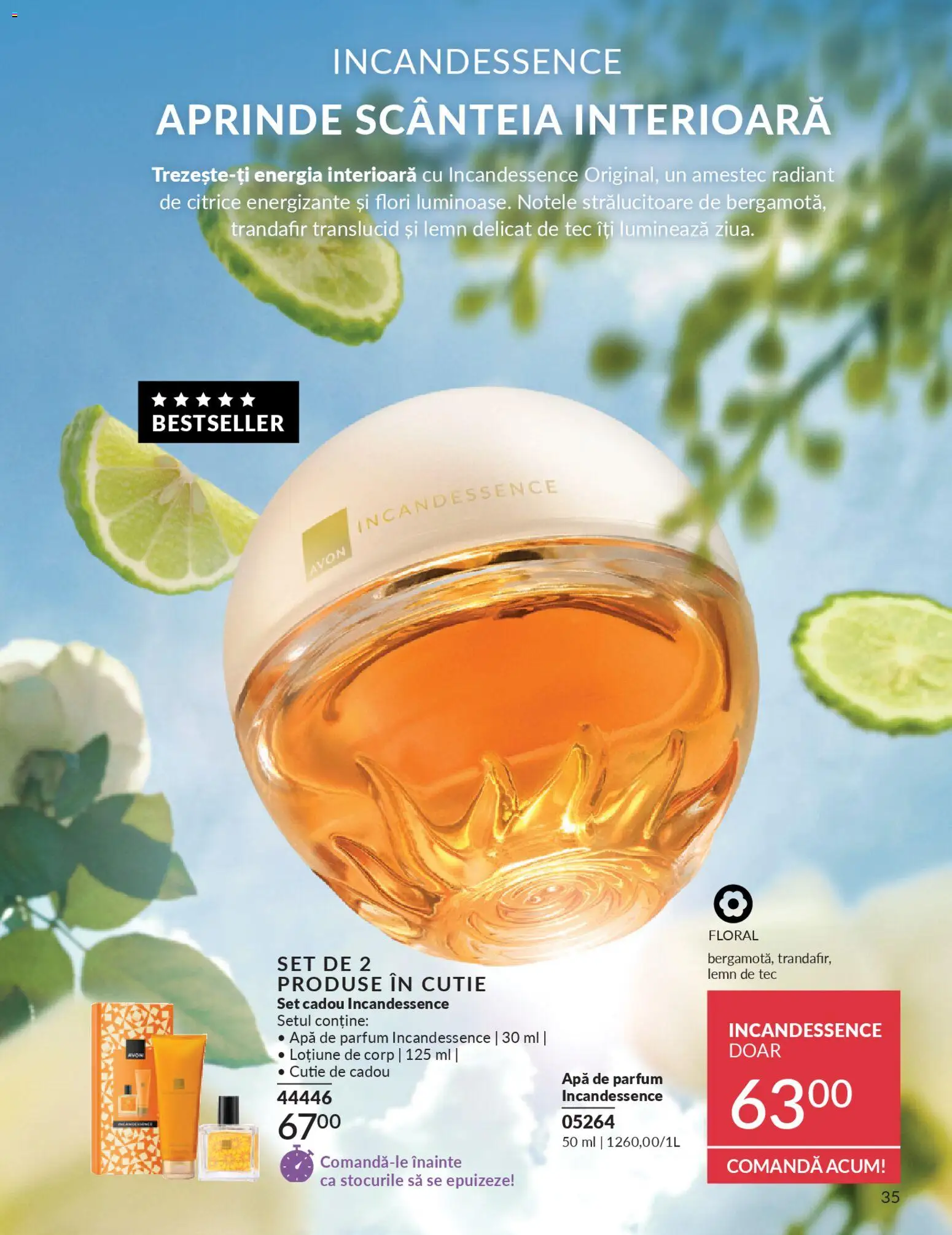 Noul catalog Avon – valabil de la 01.04.2026 | Pagină: 37 | Produse: Apă de parfum, Trandafir, Cutie, Apă