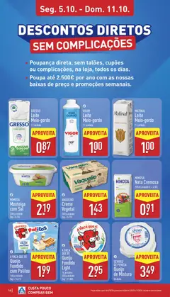 Pré-visualização MATINAL Leite Meio-gordo, Leite Meio-gordo 1 L unidade válido de 05/10/2026 | Página: 16