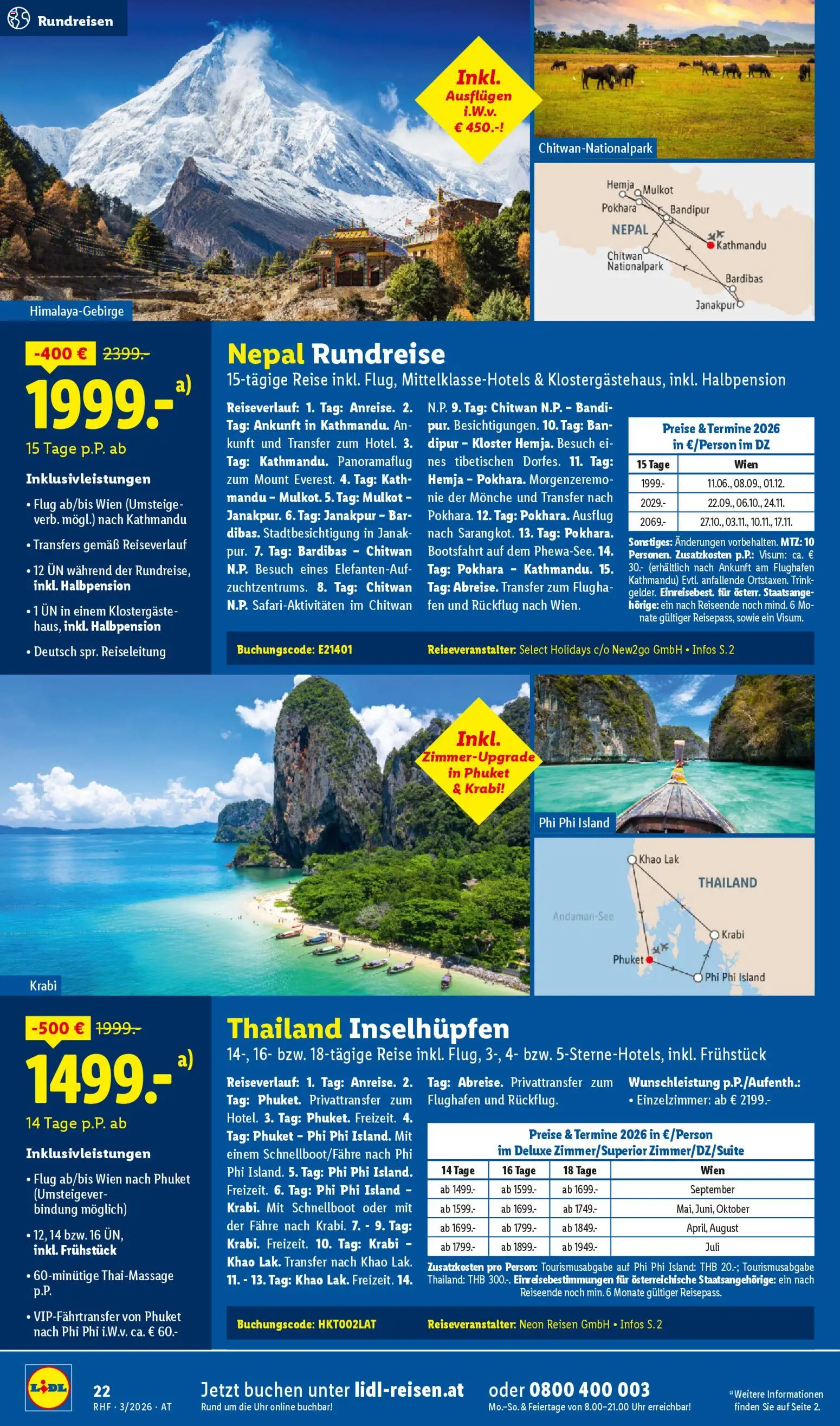 Lidl Februar/März Reise - Highlights gültig ab 28.02.2026 | Seite: 22 | Produkte: Uhr