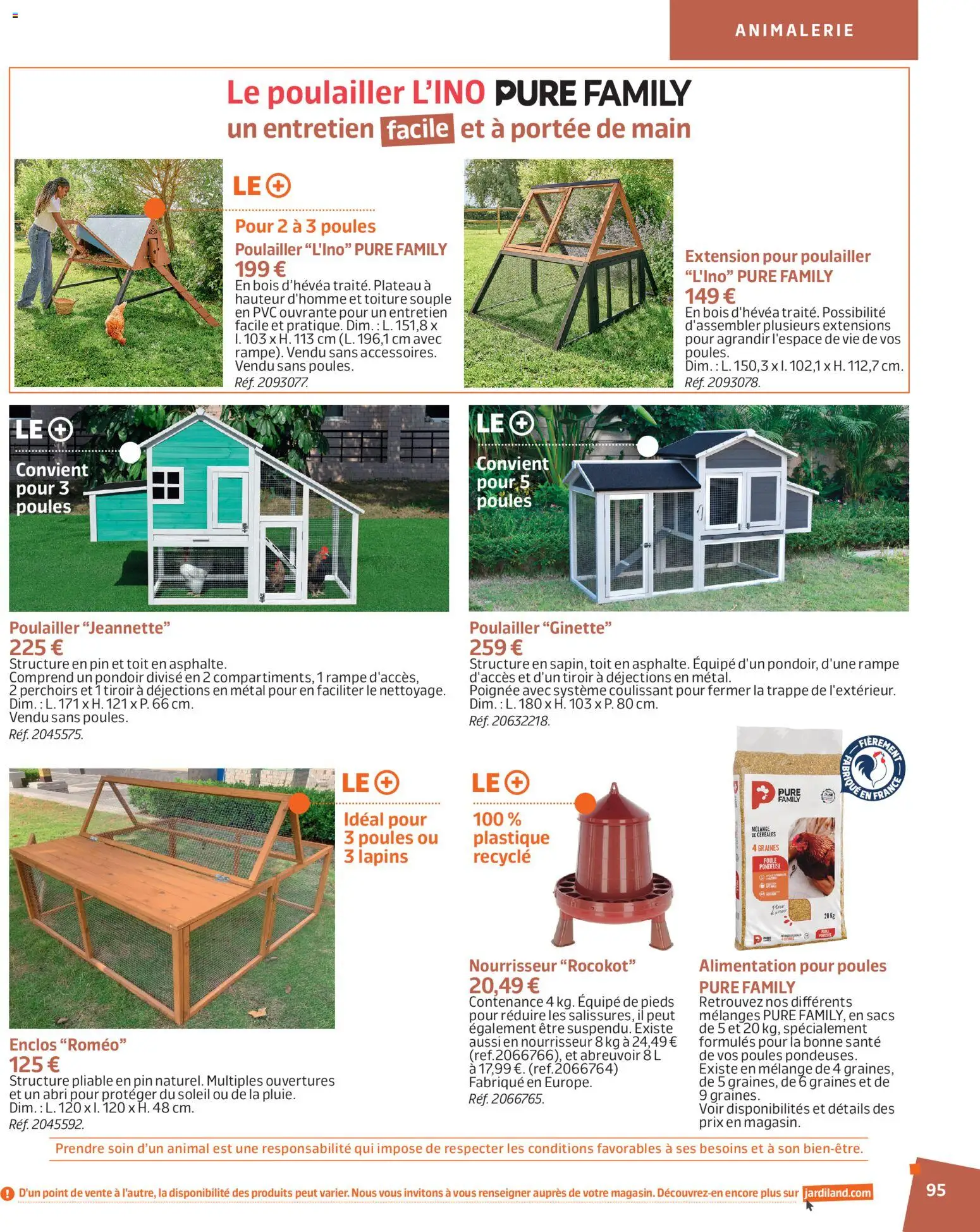 {H1} | Page: 95 | Produits: Plateau, Graines, Alimentation, Le poulailler