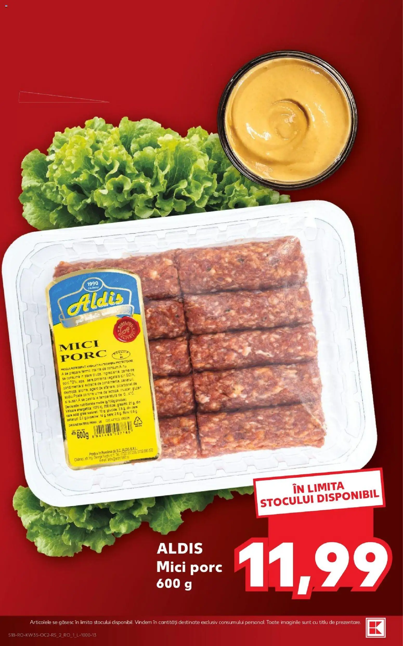 Noul catalog Kaufland – valabil de la 26.08.2026 | Pagină: 18 | Produse: Mici, Sare
