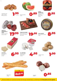 Vista previa Alimerka Astorga, Ponferrada, La Bañeza válido desde el 27/07/2026 | Página: 2 | Productos: Jamón serrano, Jamón, Queso fresco, Horno
