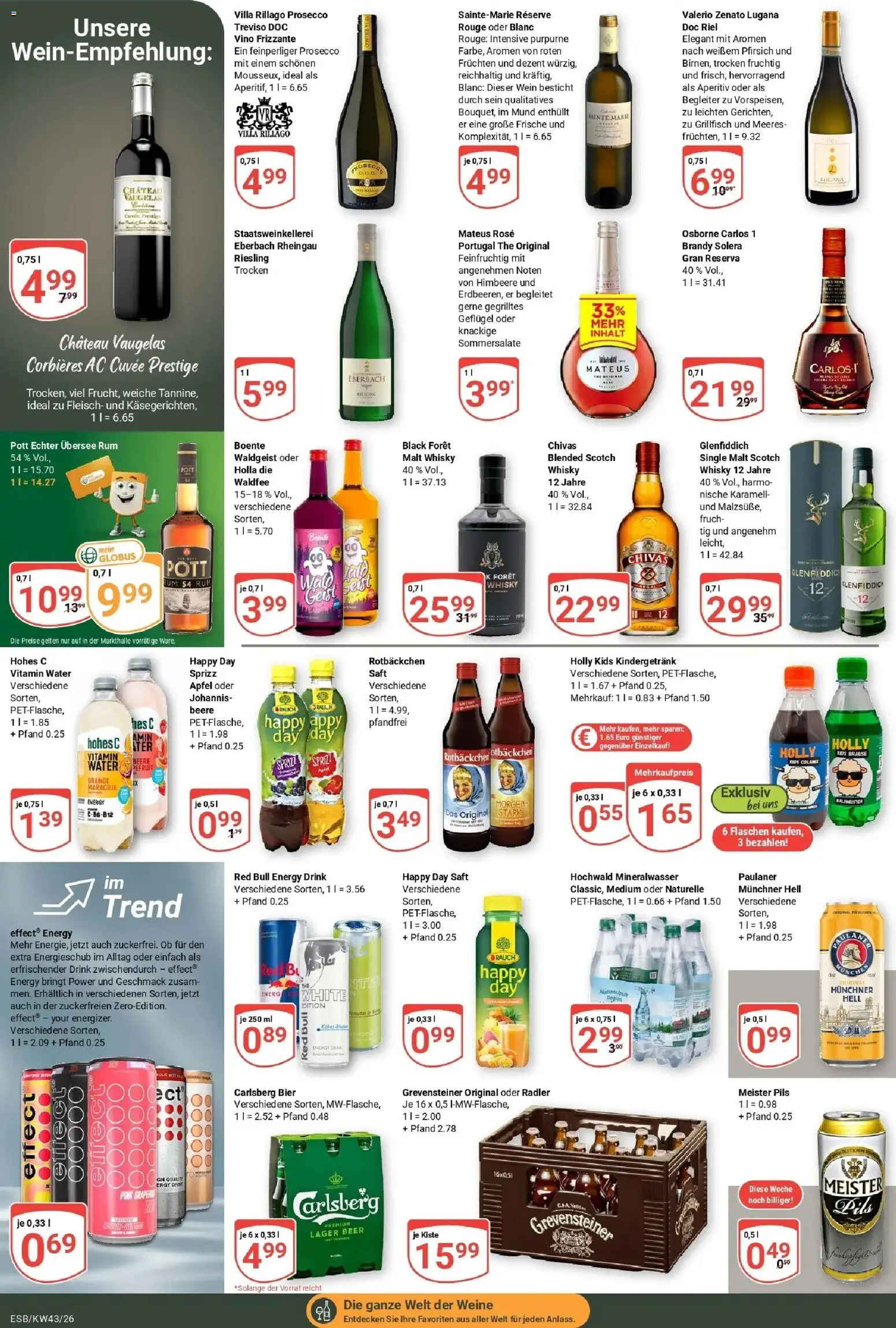 Globus Prospekt Eschborn (ab 19.10.2026) » Angebote online | Seite: 17 | Produkte: Äpfel, Saft, Wein, Fleisch