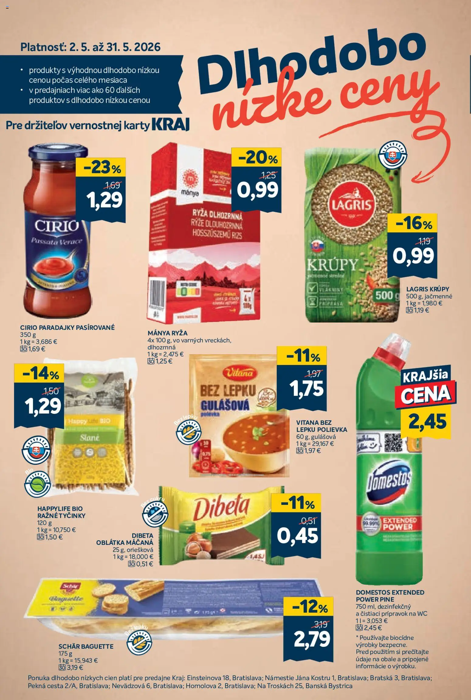 Nové Kraj akcie – leták je platný od 14.05.2026 | Strana: 16