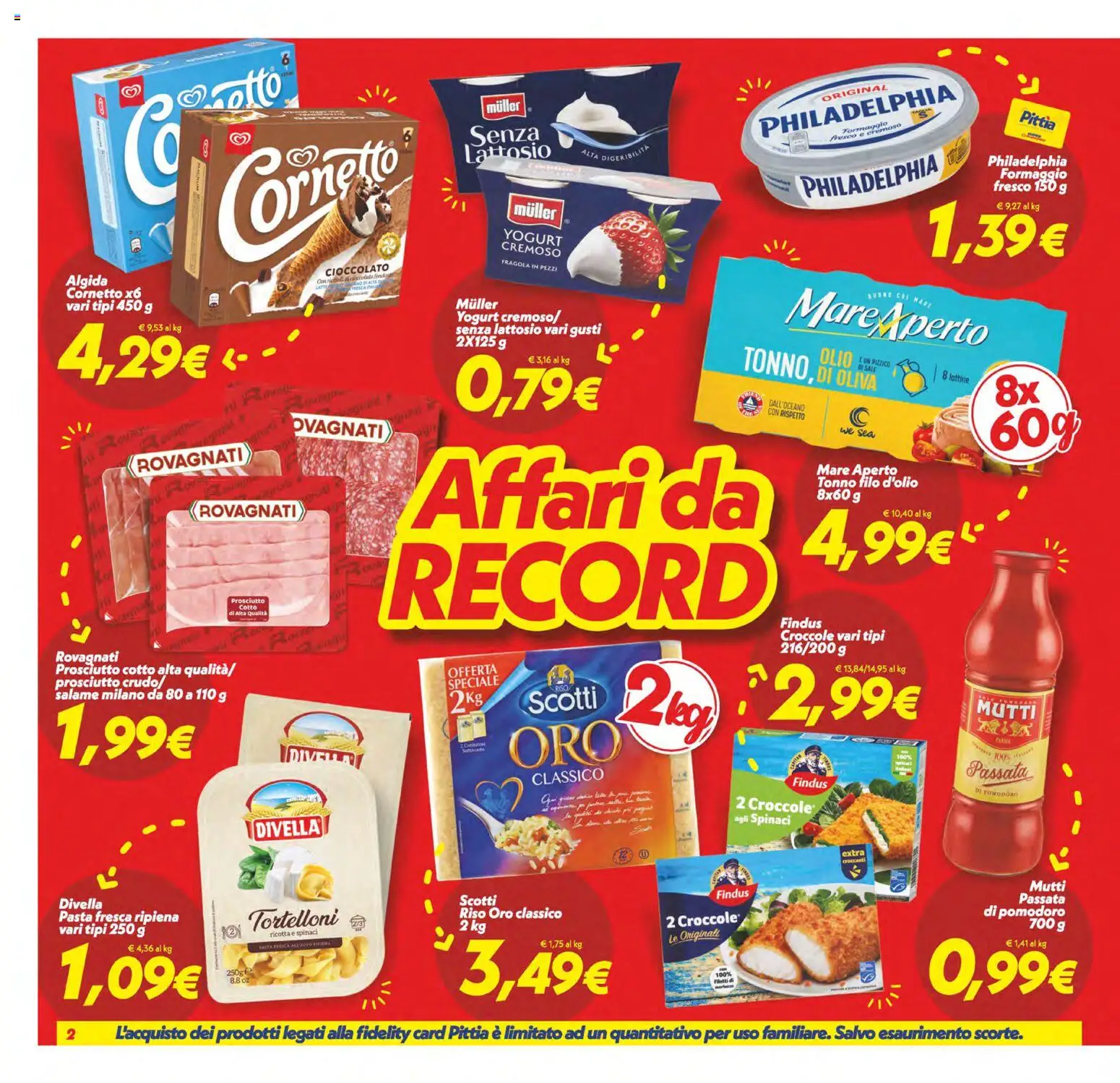 Volantino SuperConveniente del 22/09/2026 | Pagina: 2 | Prodotti: Cioccolato, Pasta, Mutti, Formaggio fresco