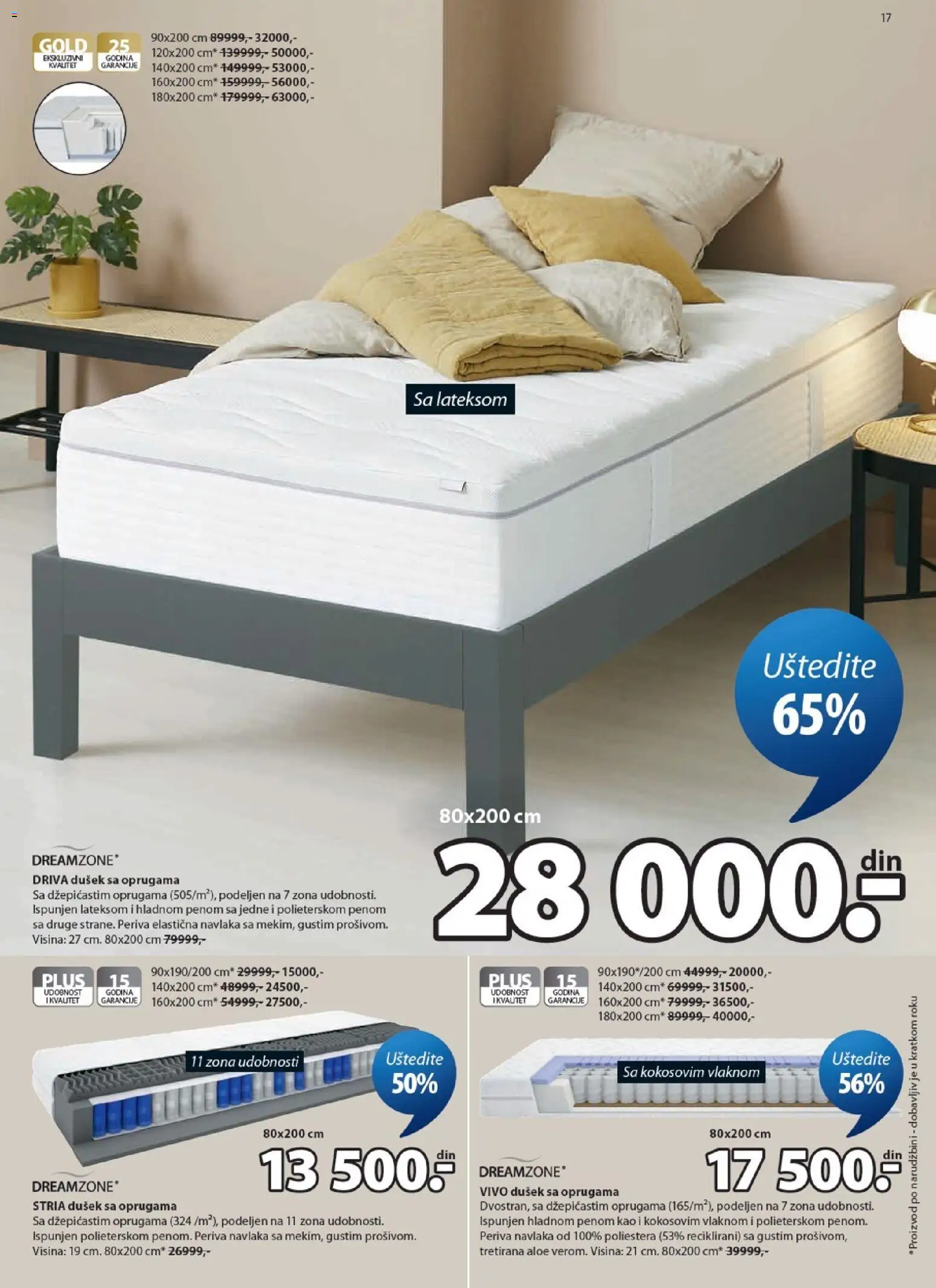 Jysk katalog - važi od 03.06.2026 | Strana: 17 | Proizvode: Dušek