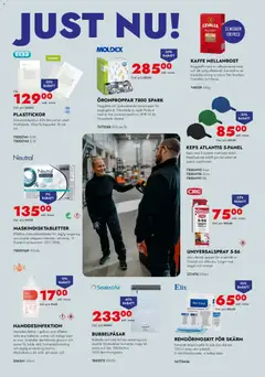 Lyreco erbjudanden - Förhandsvisning av reklamblad från butik Lyreco aktuell från 06.04.2026 | Sida: 3 | Produkter: Diskmaskinstabletter, Keps, Kaffe, Bönor