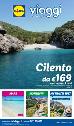 Anteprima del volantino Lidl volantino Viaggi valido a partire dal 01/07/2026