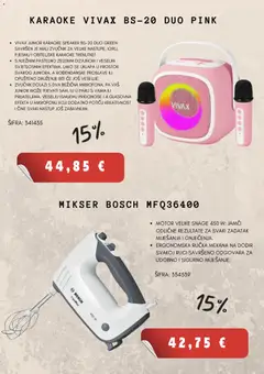 FRIGO & Co. Katalog - Pregled kataloga iz trgovine FRIGO & Co., vrijedi od 19.10.2026 | Stranica: 6 | Proizvodi: Mikser, Zvučnik