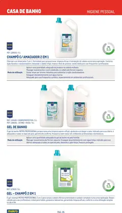 Pré-visualização Makro Especial Limpeza 2026 válido de 20.05.2026 | Página: 26 | Produtos: Agua, Aveia, Gel de banho, Banho