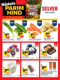 Selver kliendilehe eelvaade alates 18.08.2026