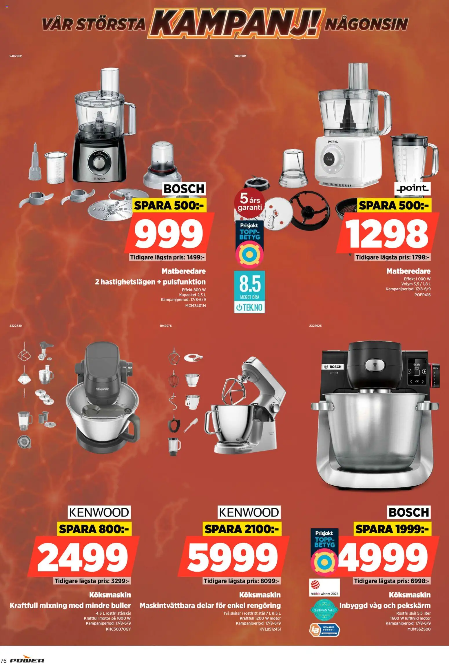 Power reklamblad aktuell från 31/08/2026 | Sida: 76 | Produkter: Topp, Matberedare