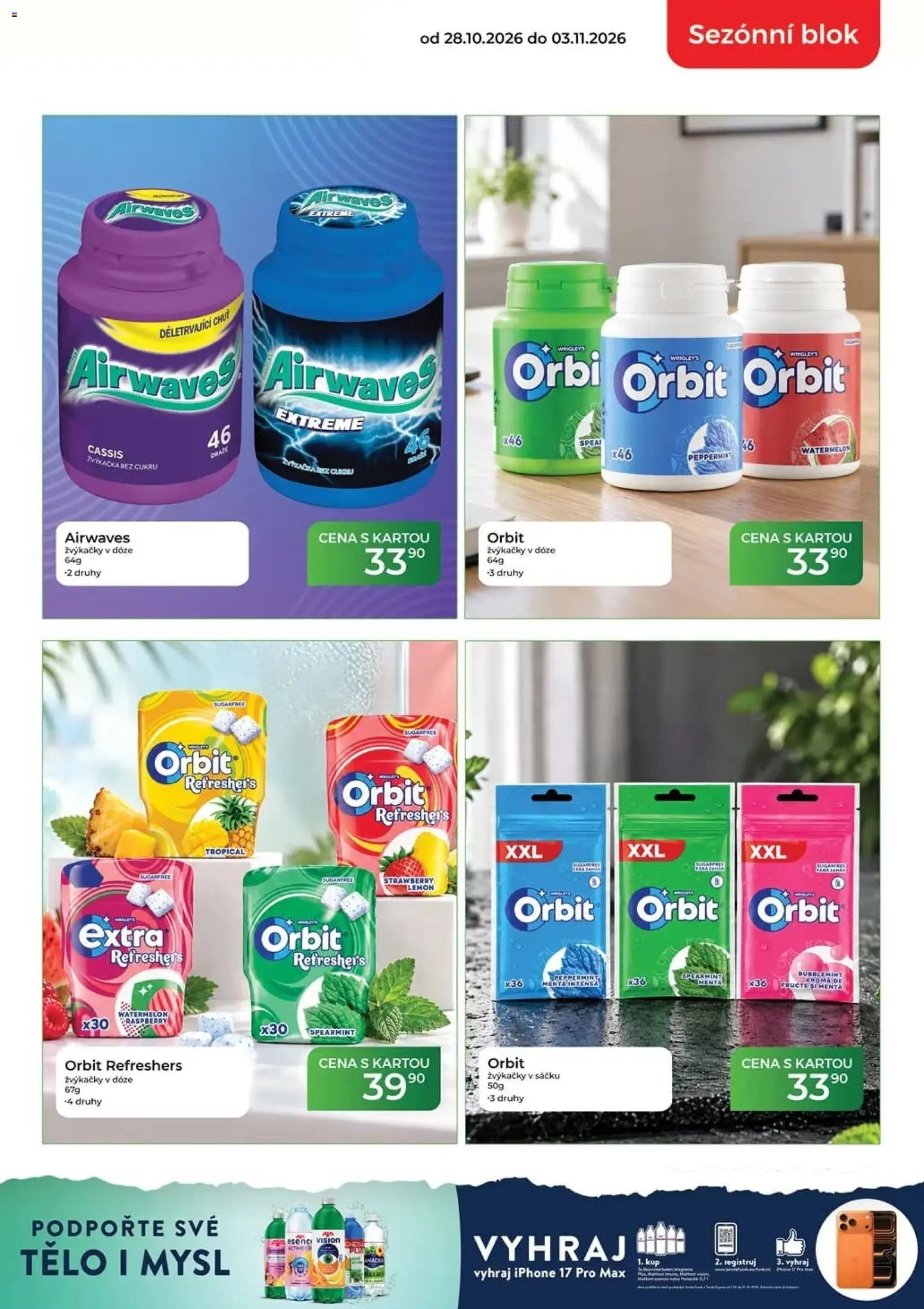 Tamda Foods leták od 28.10.2026 | Strana: 3 | Produkty: Iphone, Blok, Žvýkačky
