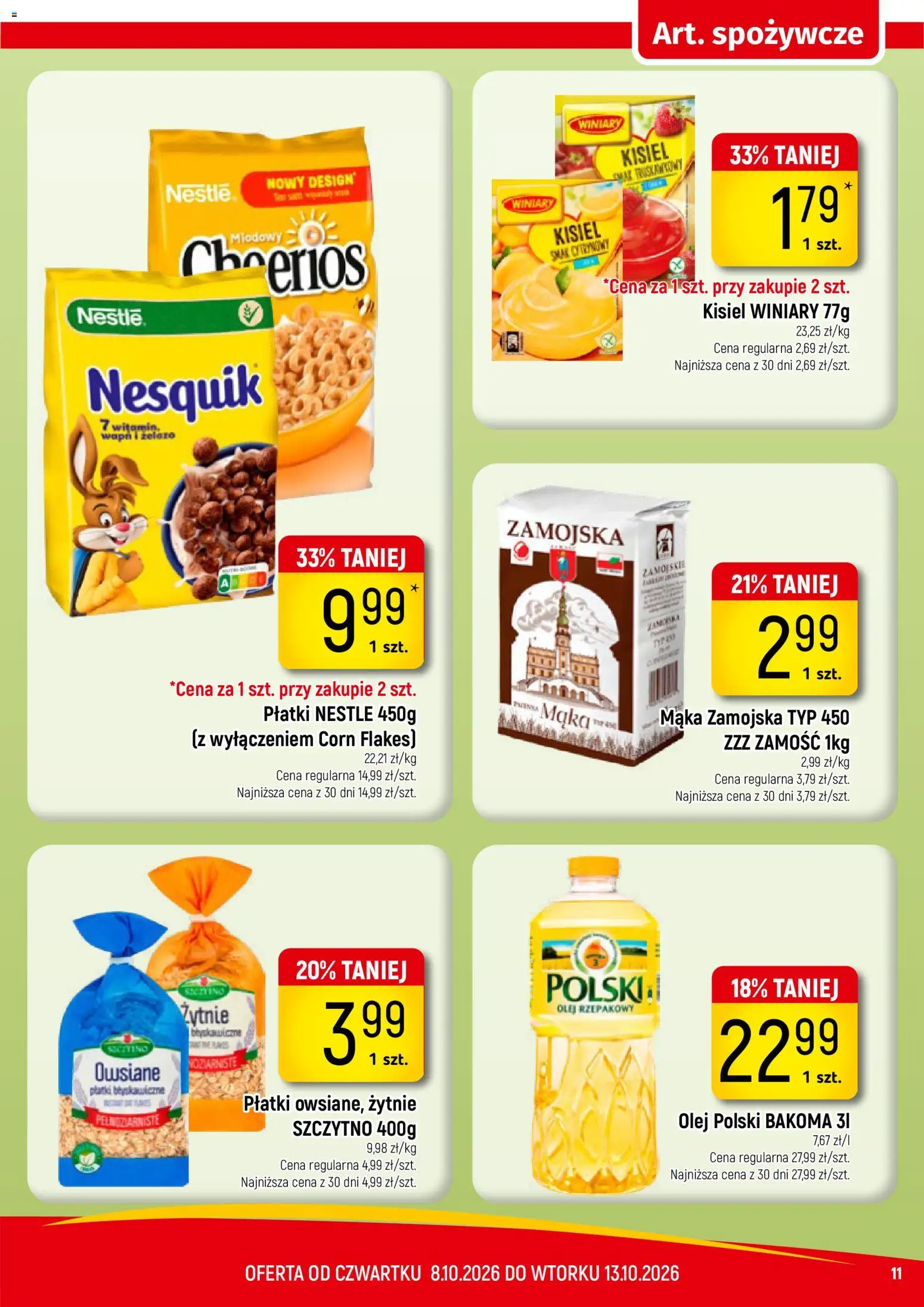Piotruś Pan gazetka od 10.10.2026 | Strona: 11 | Produkty: Olej rzepakowy, Żelazo, Olej, Mąka