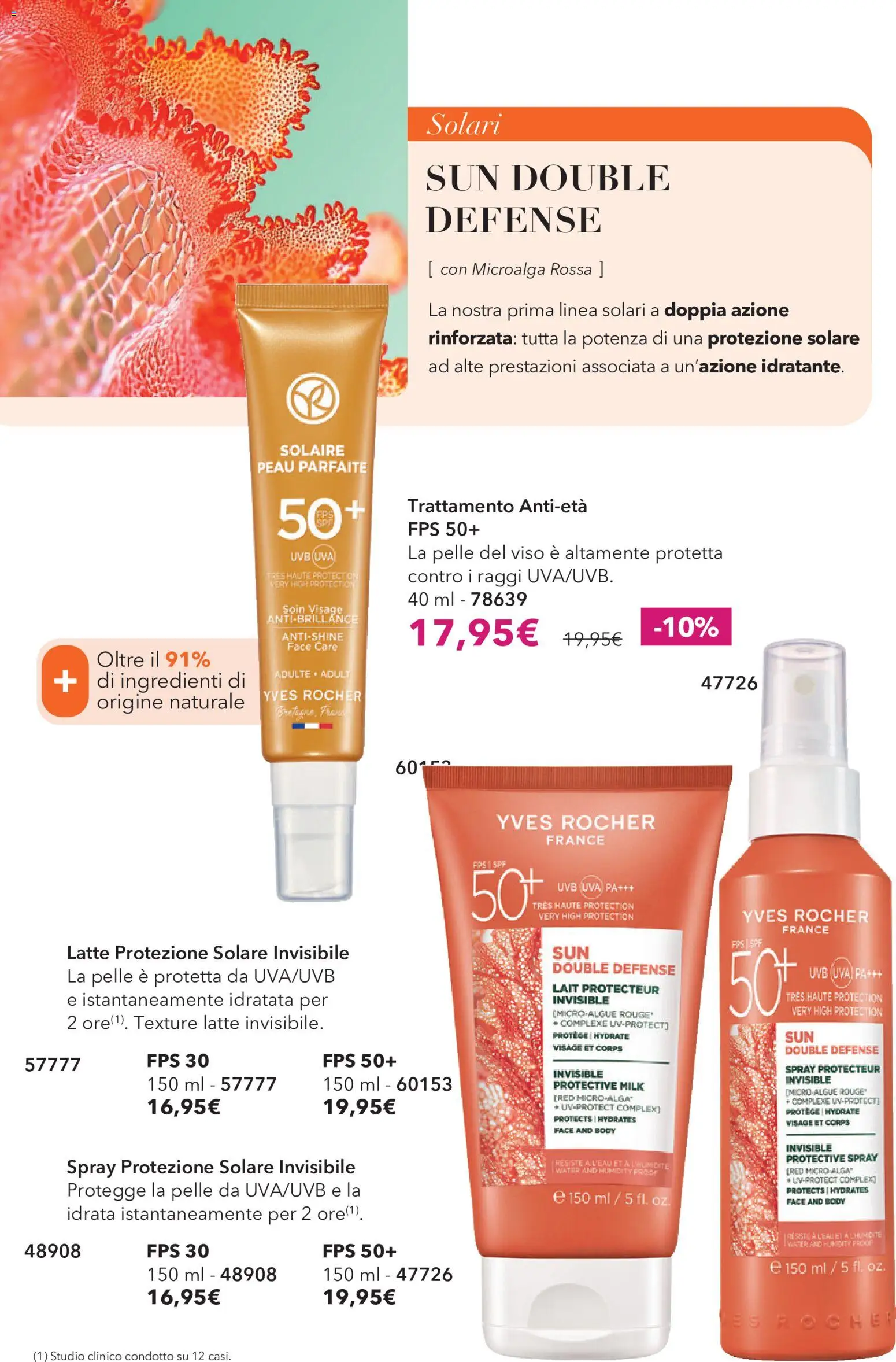 Volantino Yves Rocher del 31/08/2026 | Pagina: 54 | Prodotti: Latte, Uva, Protezione solare, Ingredienti