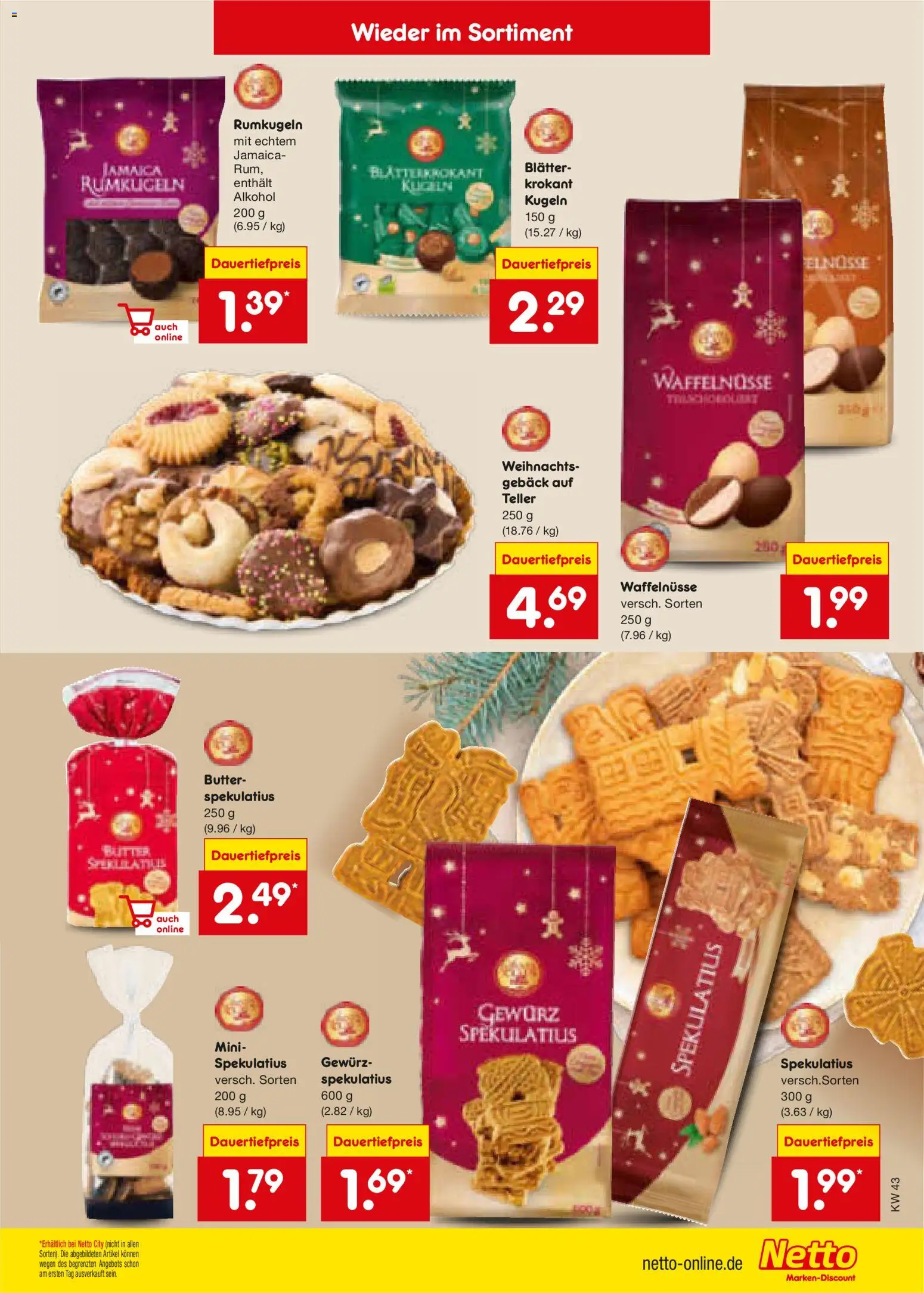Netto Marken-Discount Prospekt – gültig ab 19.10.2026 | Seite: 57 | Produkte: Butter, Rumkugeln, Alkohol