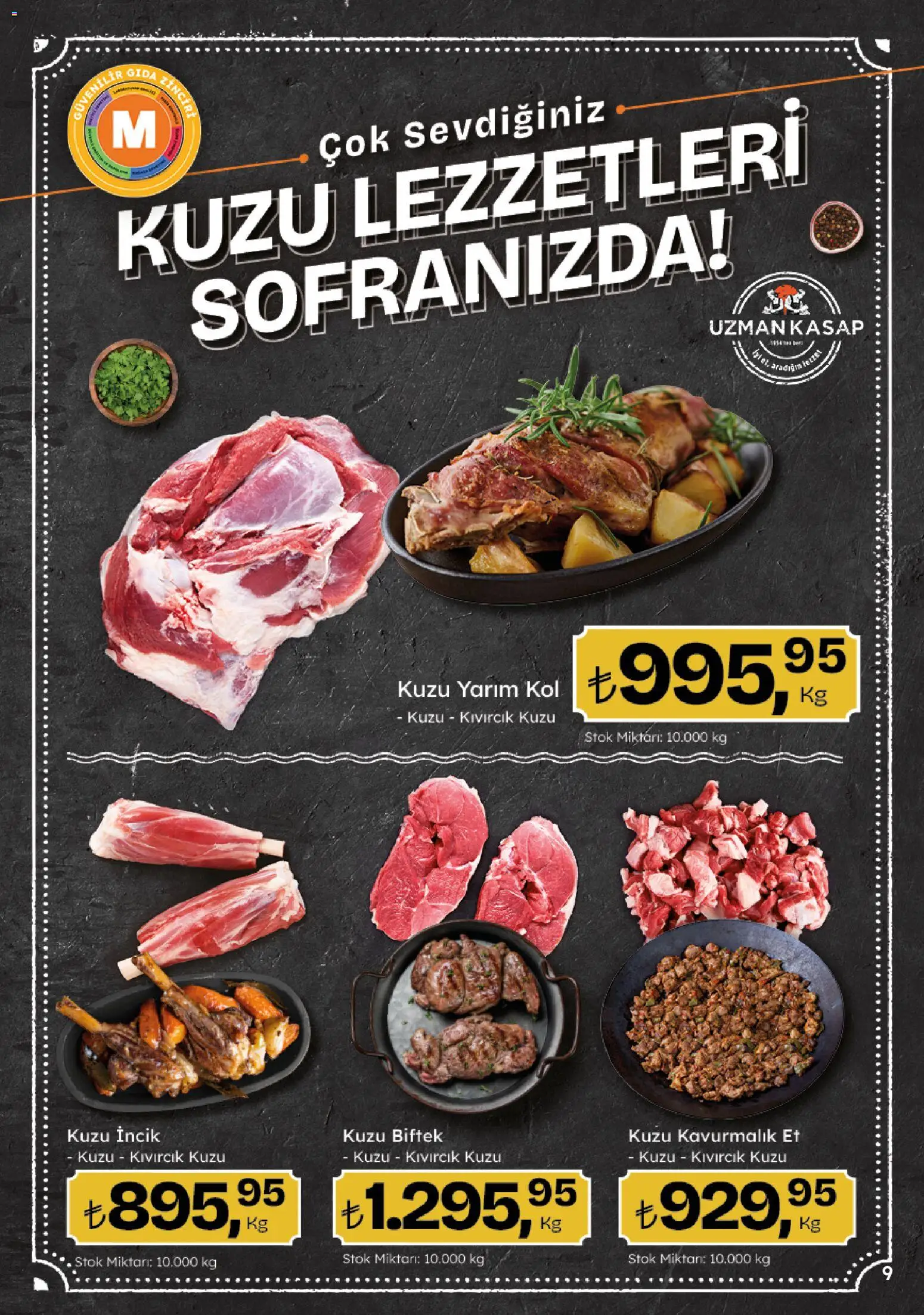 Migros Katalog - 5M Migroskop Dijital - 10 Eylül 2026 tarihinden itibaren geçerlidir | Sayfa: 9 | Ürünler: Et