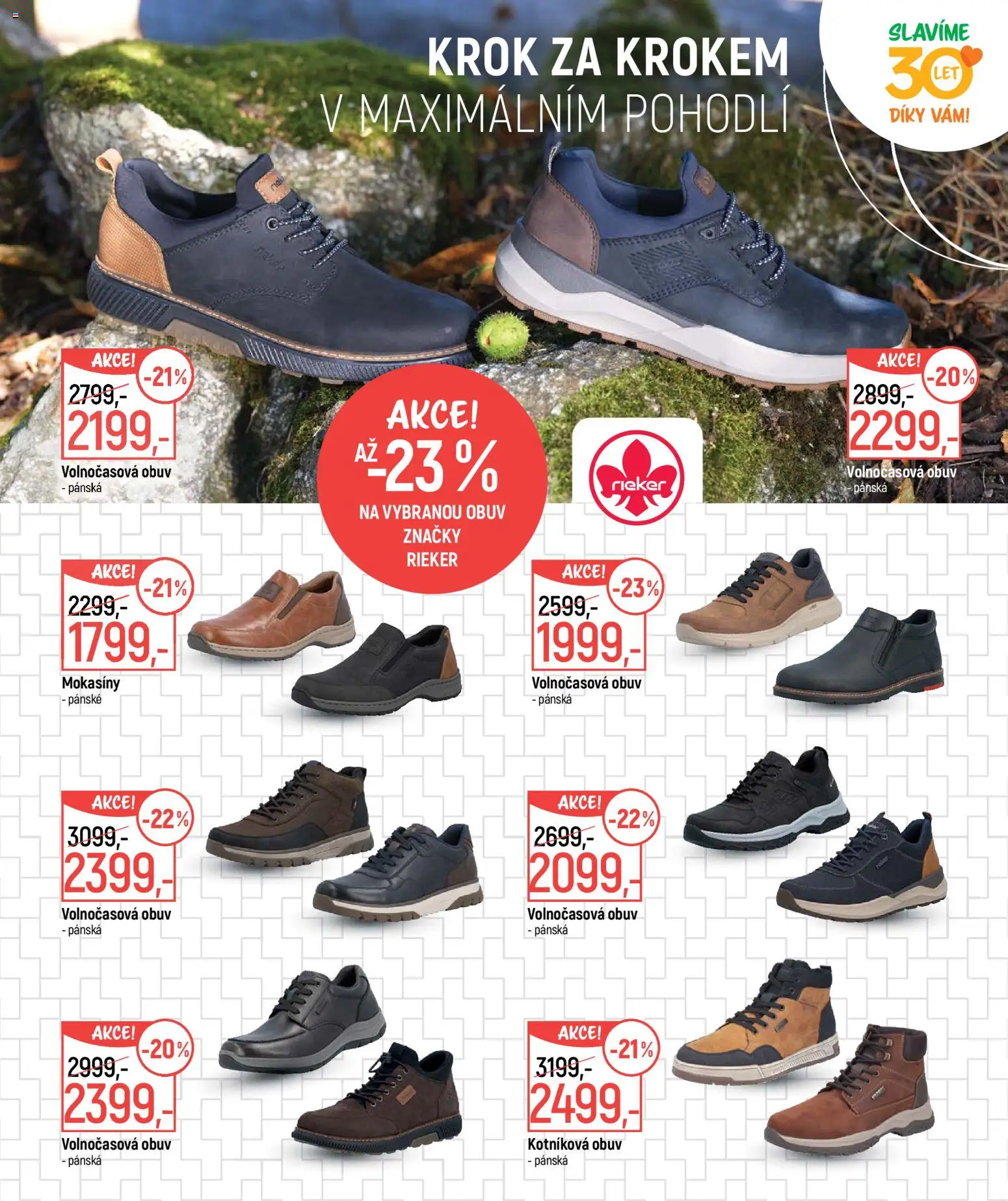 Globus leták - Pomáháme 30 let od 09.09.2026 | Strana: 21 | Produkty: Mokasíny, Obuv