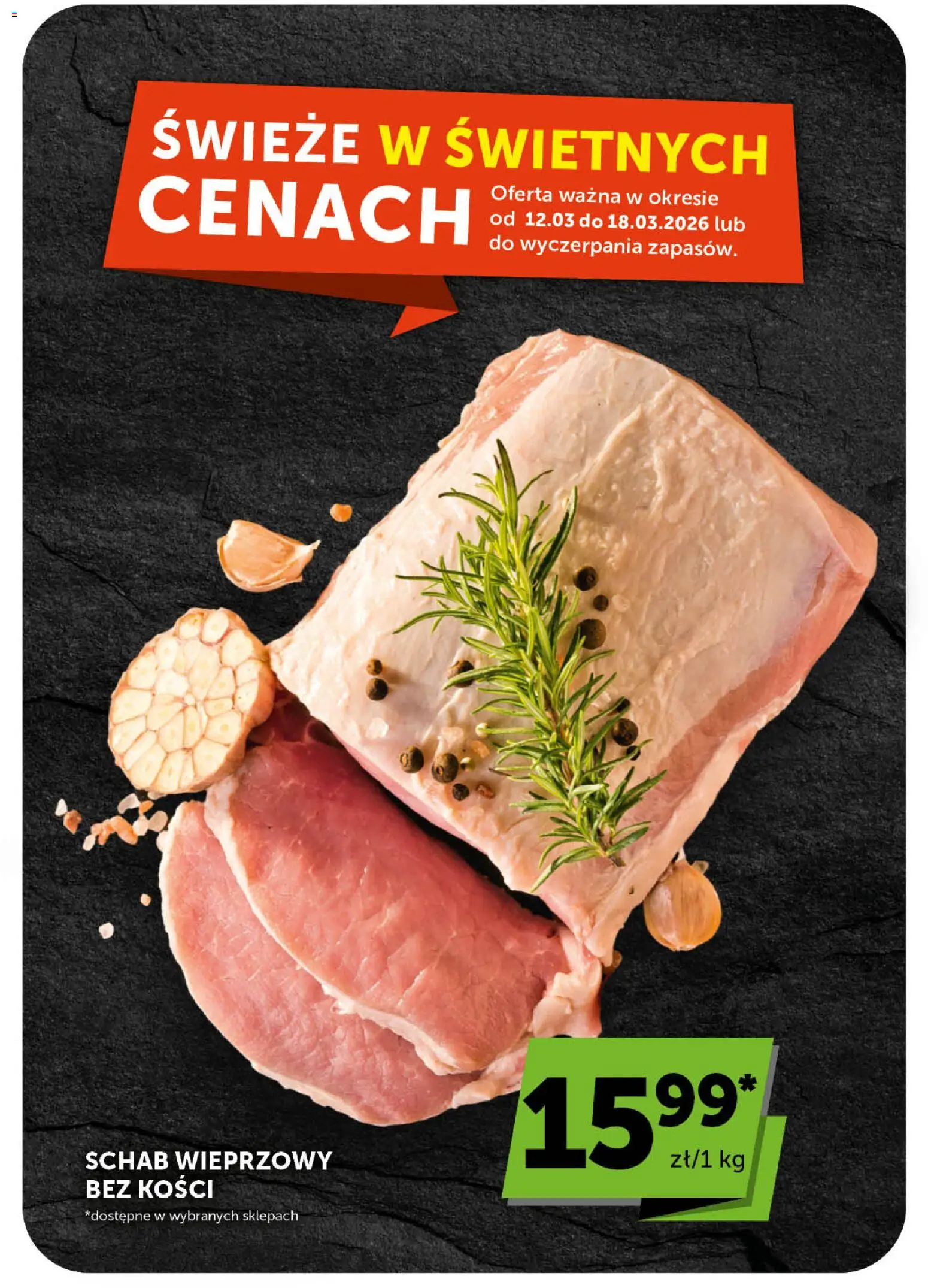 Groszek gazetka od 12.03.2026 | Strona: 11 | Produkty: Schab, Schab wieprzowy