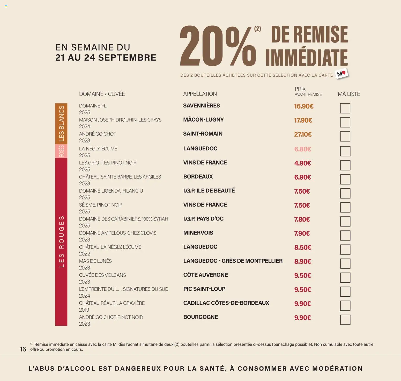 {H1} | Page: 16 | Produits: Pinot noir, Bourgogne
