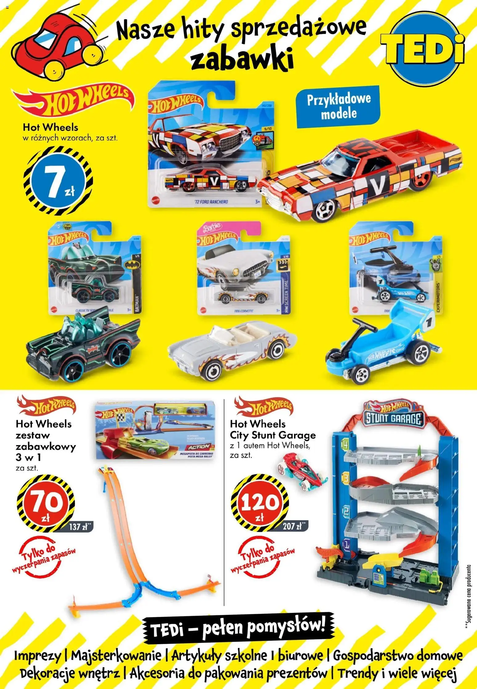 TEDi gazetka - Włoszczowa od 09.07.2026 | Strona: 2 | Produkty: Hot wheels, Barbie, Dekoracje, Artykuły szkolne
