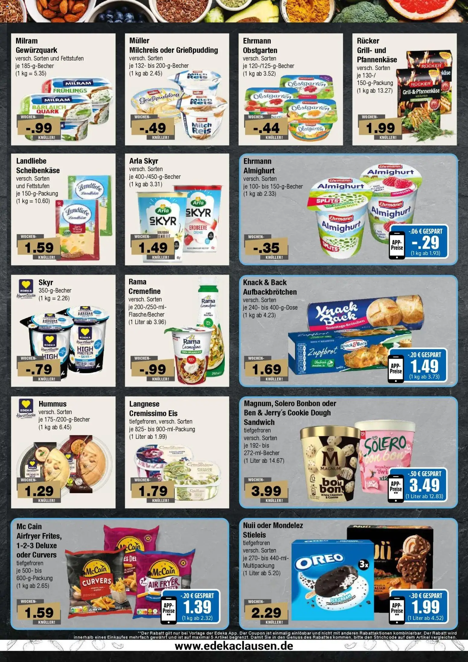 Edeka Prospekt Hamburg (ab 17.08.2026) » Angebote Online | Seite: 5 | Produkte: Cremissimo, Arla skyr, Milram, Bourbon