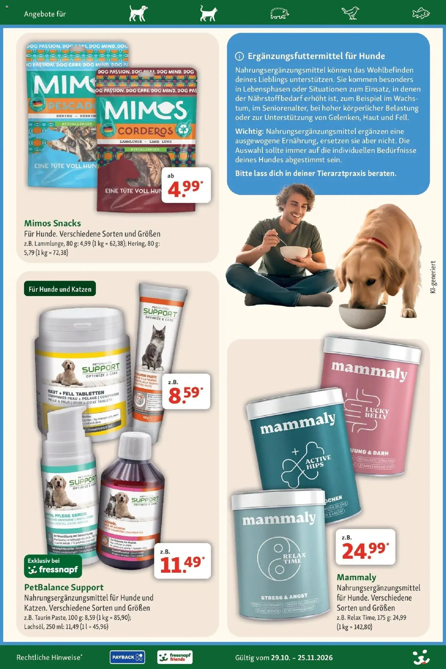 Fressnapf - Fressnapf: Tierisch viel Weihnachten schon den ganzen November (ab 29.10.2026) zum Blättern | Seite: 20 | Produkte: Hering, Serum