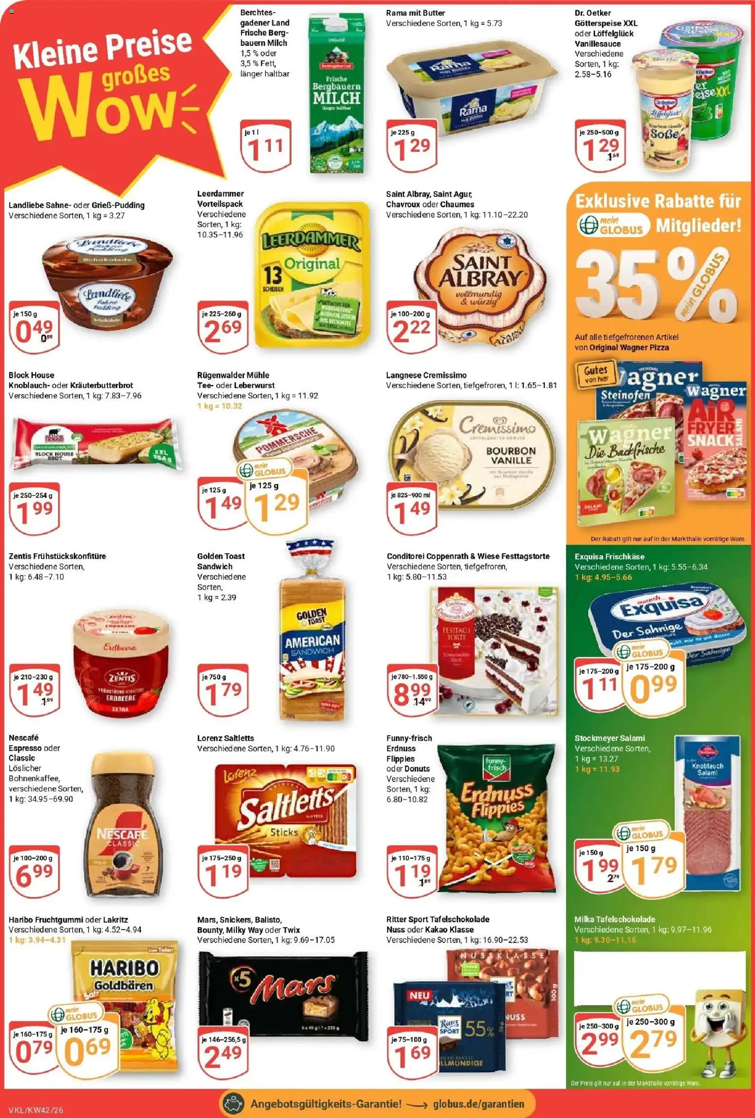 Globus Prospekt Völklingen (ab 12.10.2026) » Angebote online | Seite: 2 | Produkte: Mühle, Rama, Wagner pizza, Brot