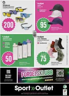Forhåndsvisning av Sport Outlet kundeavis gyldig fra 02.06.2026 | Side: 32 | Produkter: Caps, Хомут металевий, Kabel, Solbriller