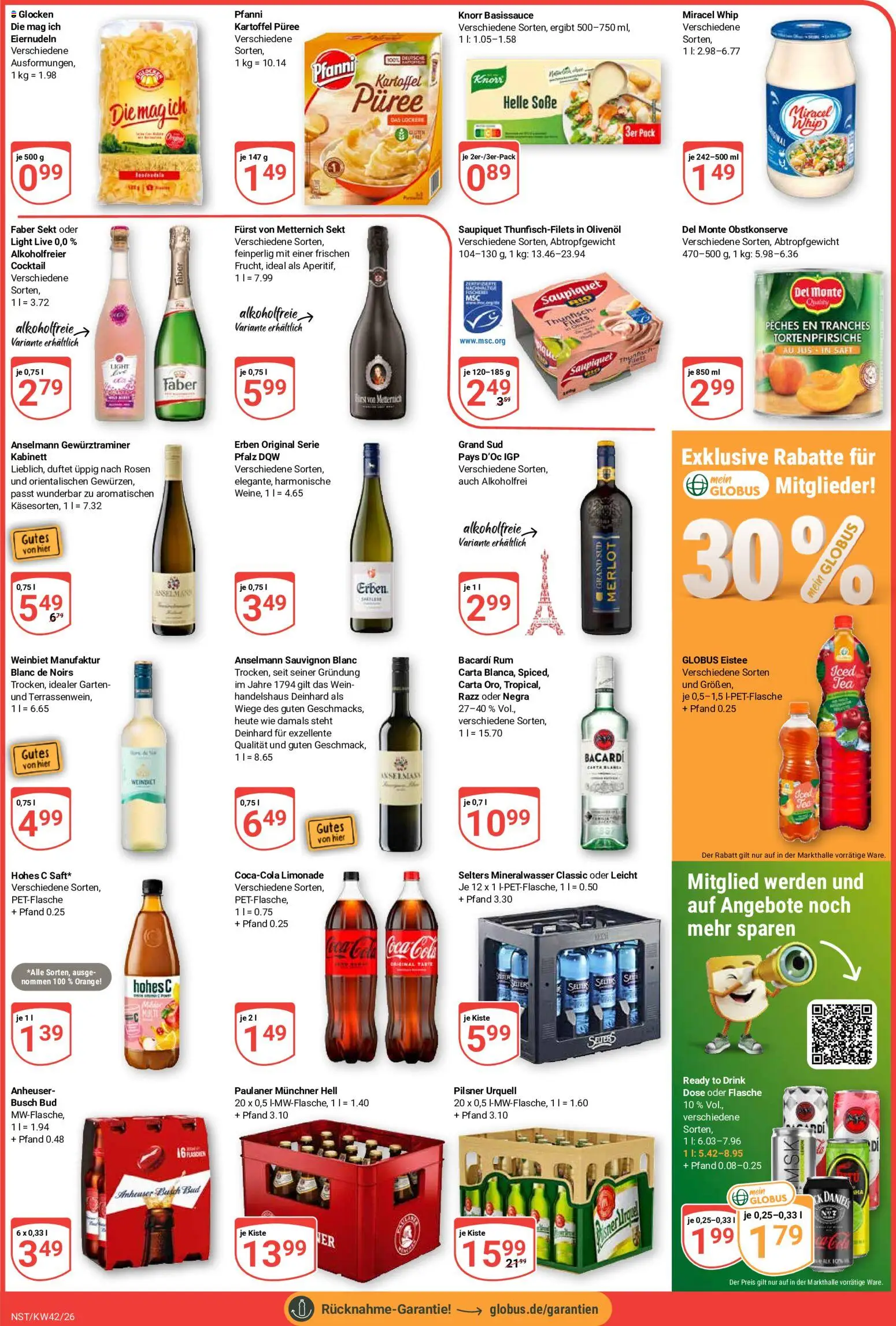 Globus Prospekt Neustadt a.d. Weinstraße – gültig ab 12.10.2026 | Seite: 6 | Produkte: Limonade, Soße, Grand sud, Wein