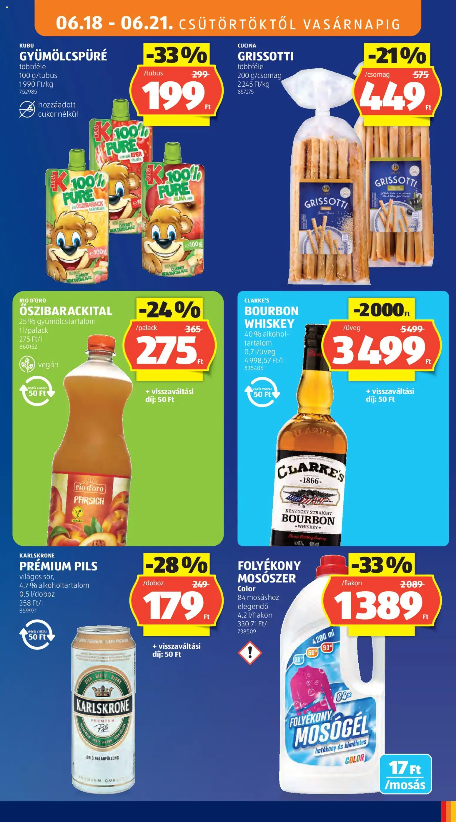 Aldi akciós ujság - amely érvényes a következő dátumtól: 18.06.2026 | Oldal: 17